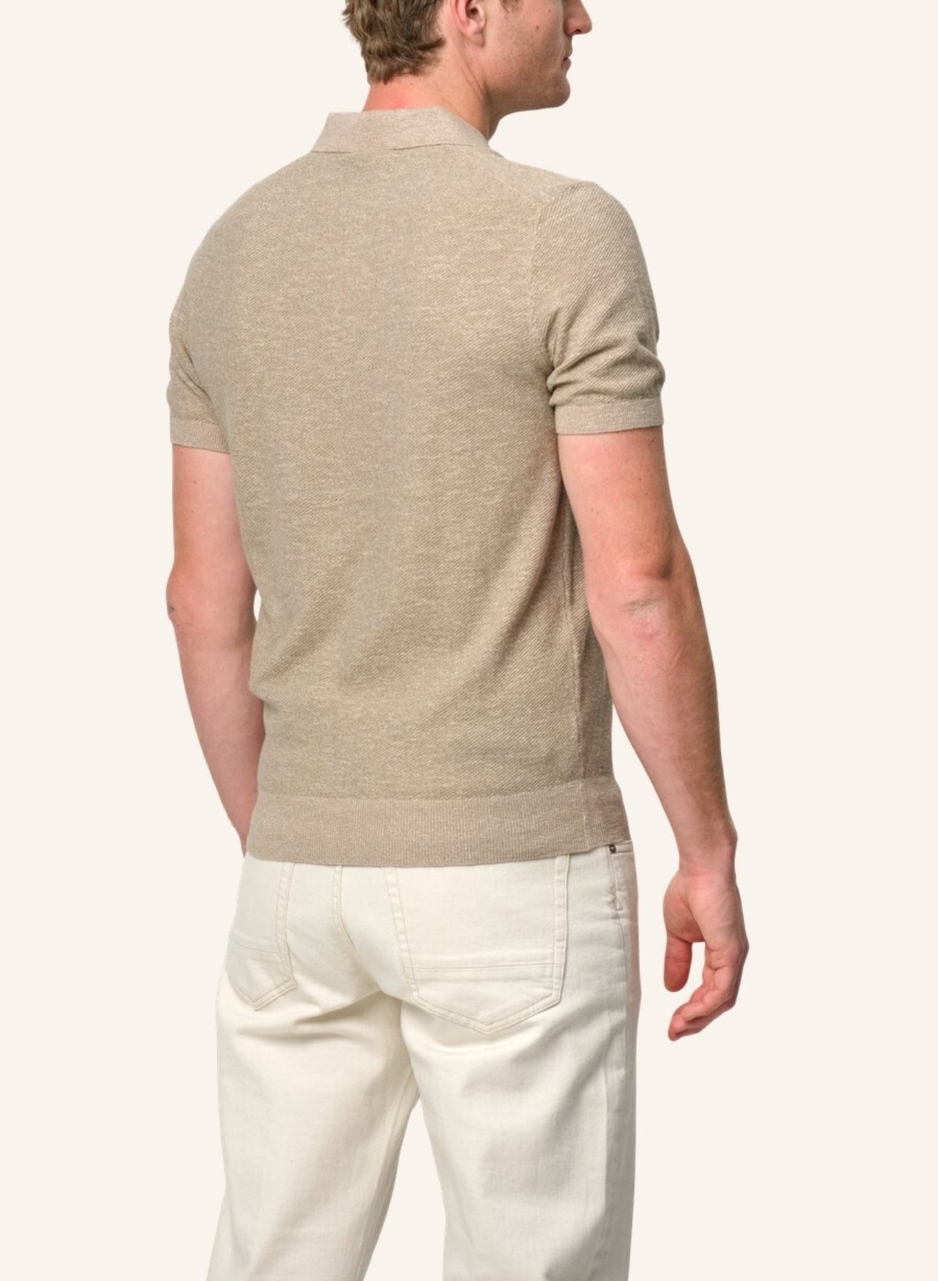 PROFUOMO Polo kurzarm: BEIGE