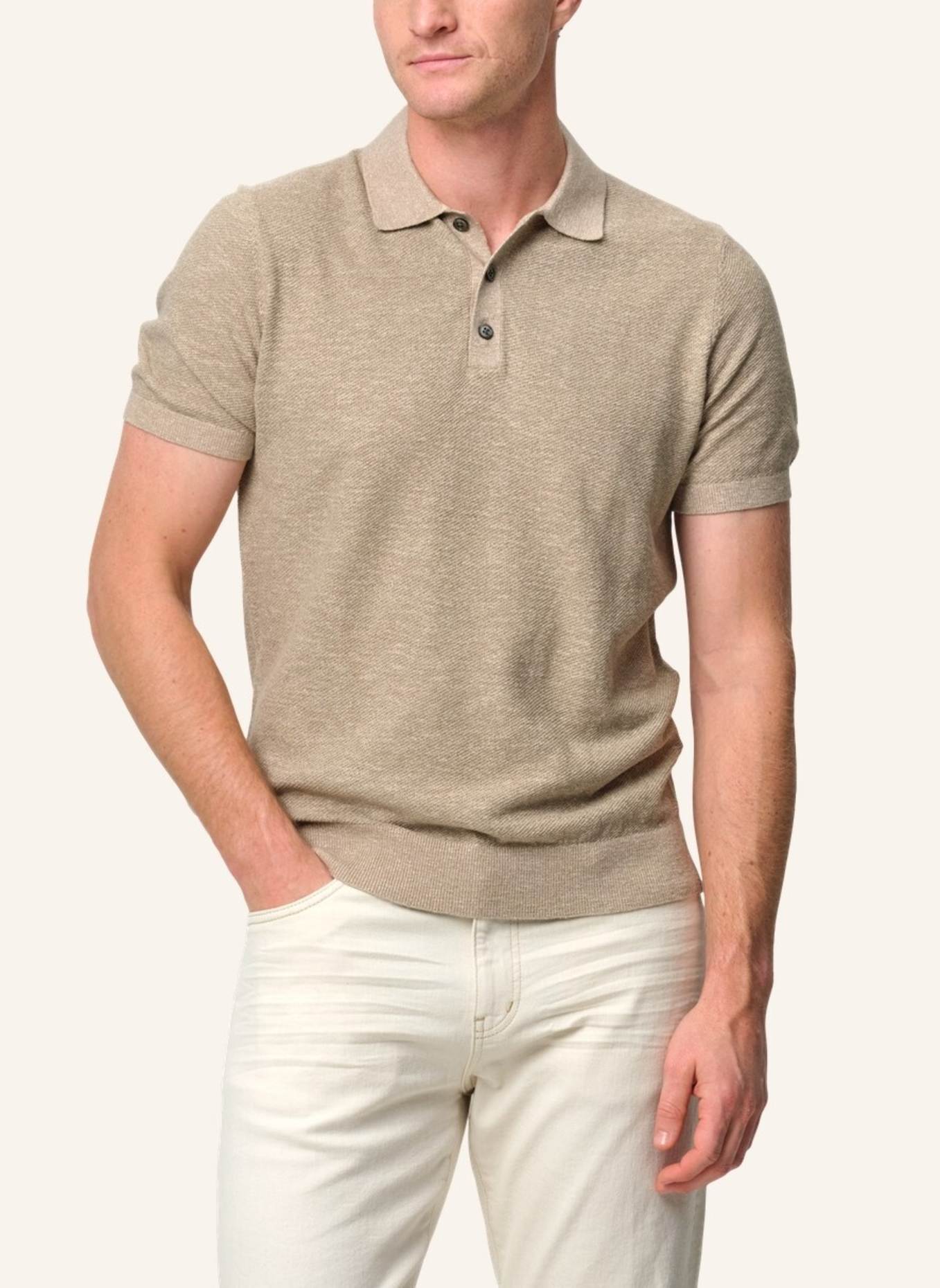PROFUOMO Polo kurzarm: BEIGE