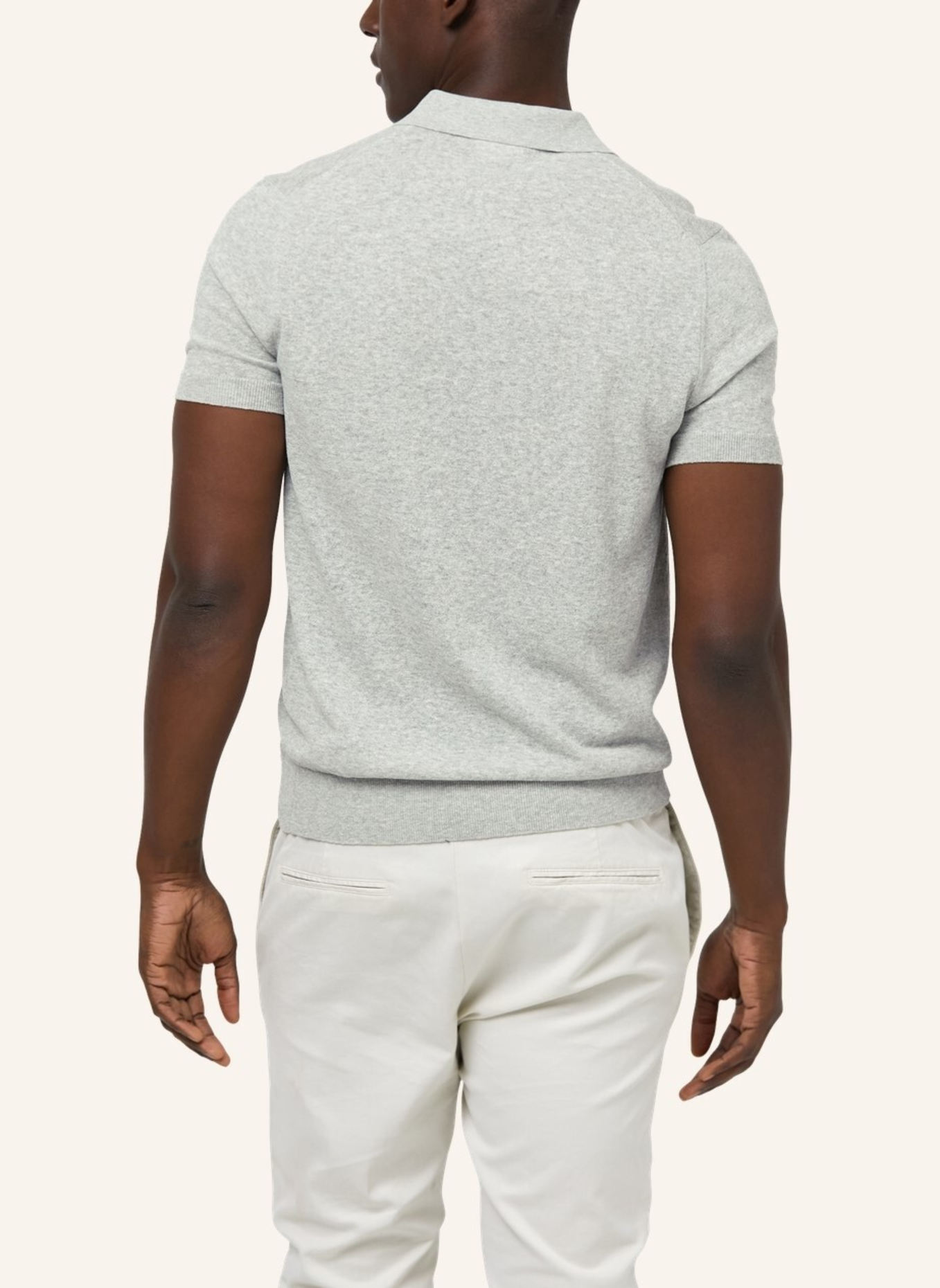 PROFUOMO Polo kurzarm: GRAU