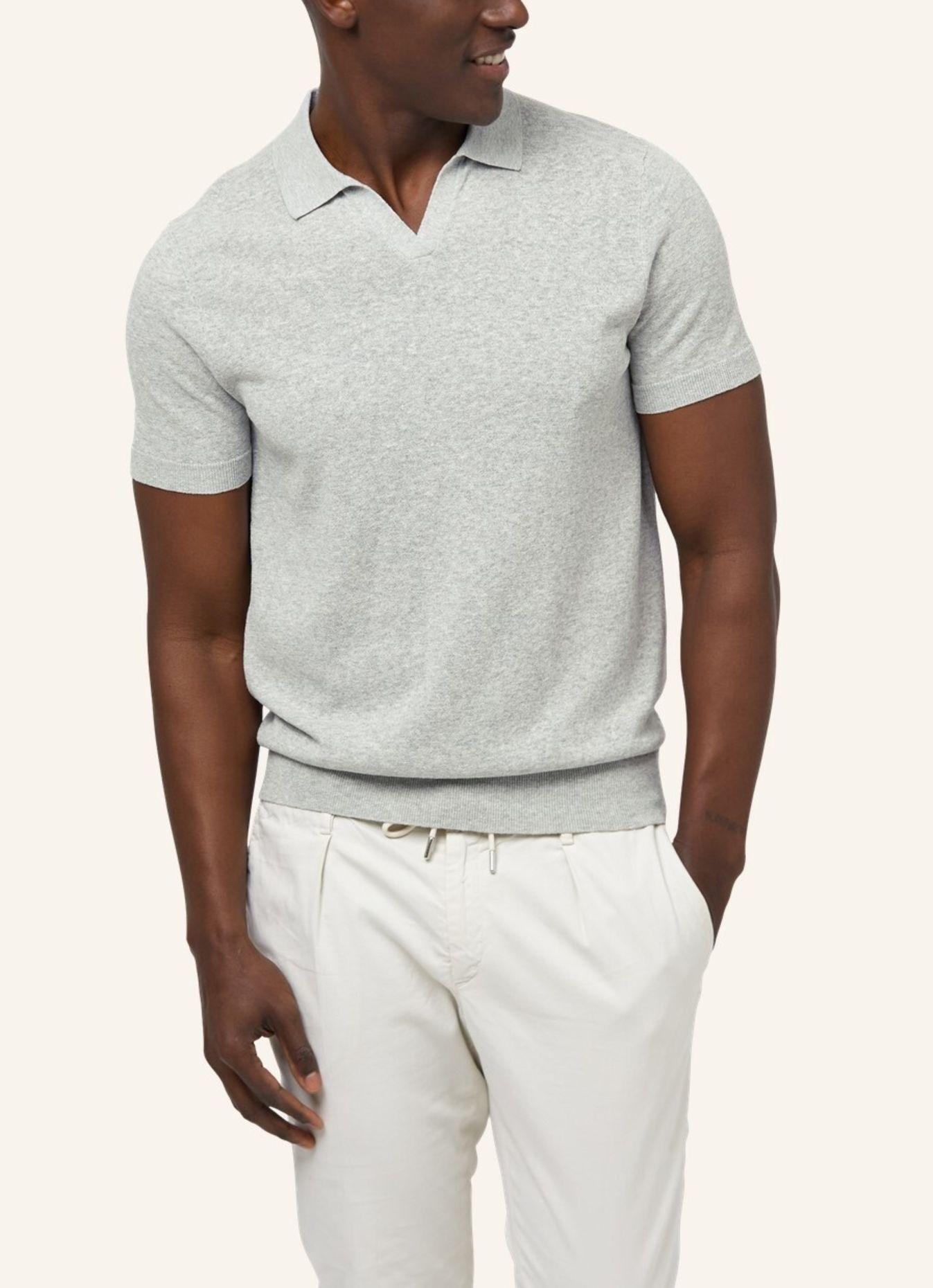 PROFUOMO Polo kurzarm: GRAU