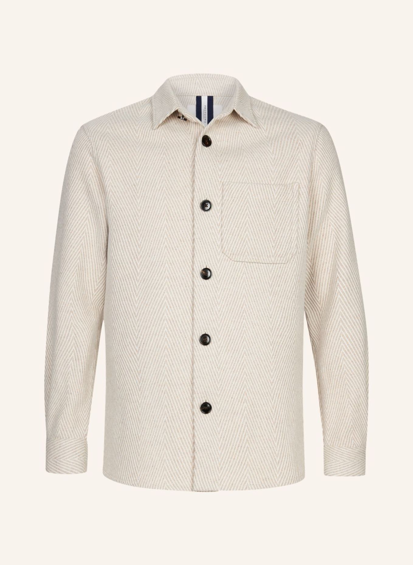PROFUOMO Herren Overshirt: BEIGE/ CREME