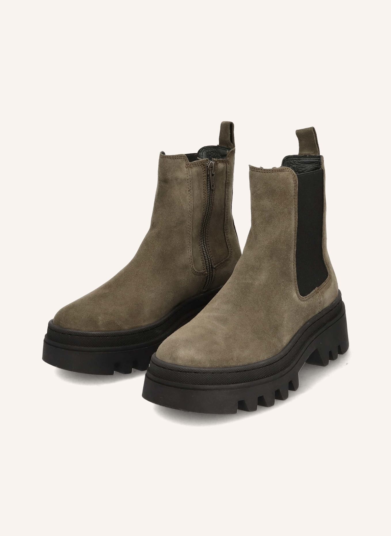 Apple of Eden Chelsea Boots, Farbe: KHAKI (Bild 1)