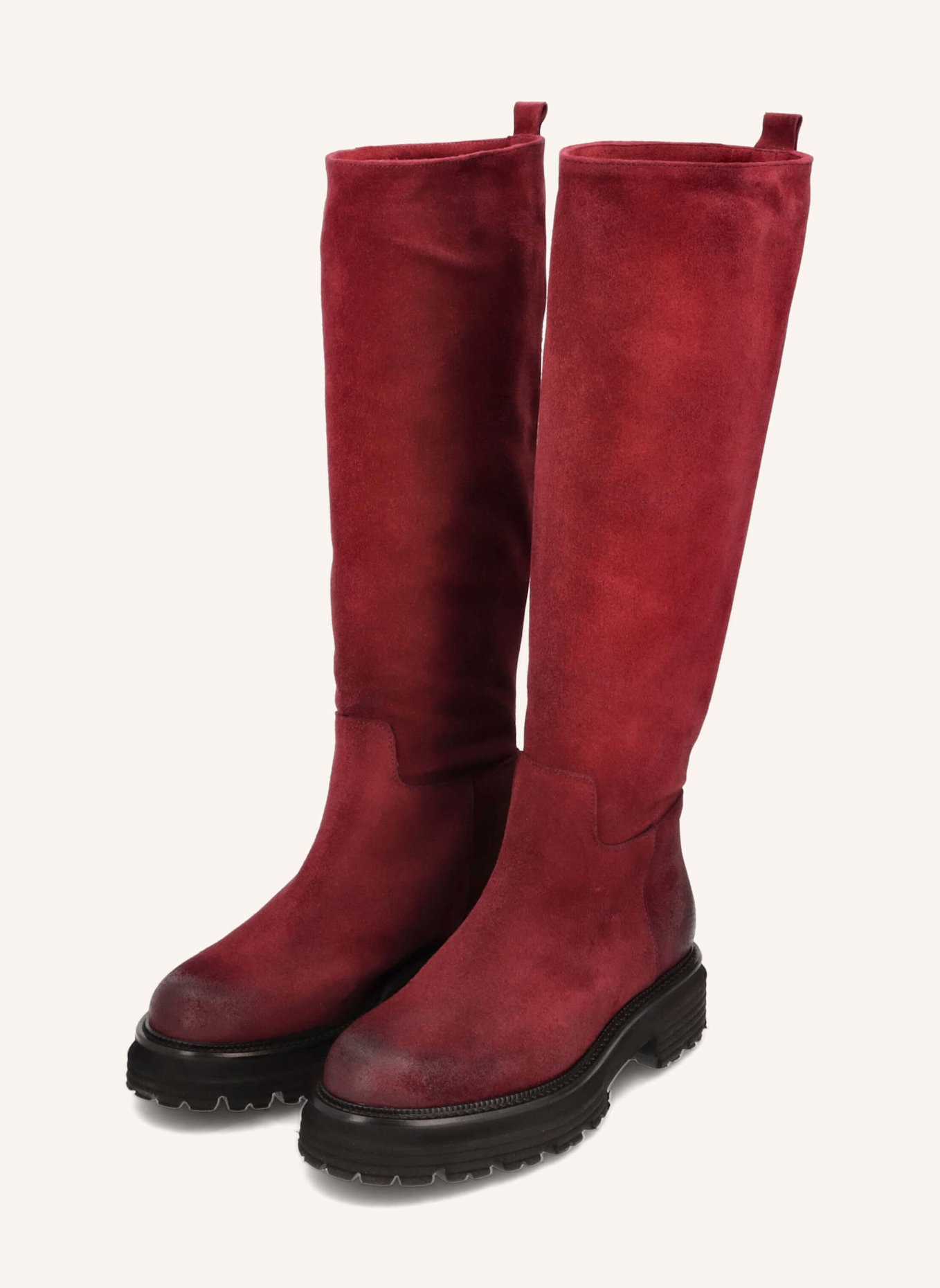 THEA MIKA Langschaftstiefel, Farbe: DUNKELROT (Bild 1)