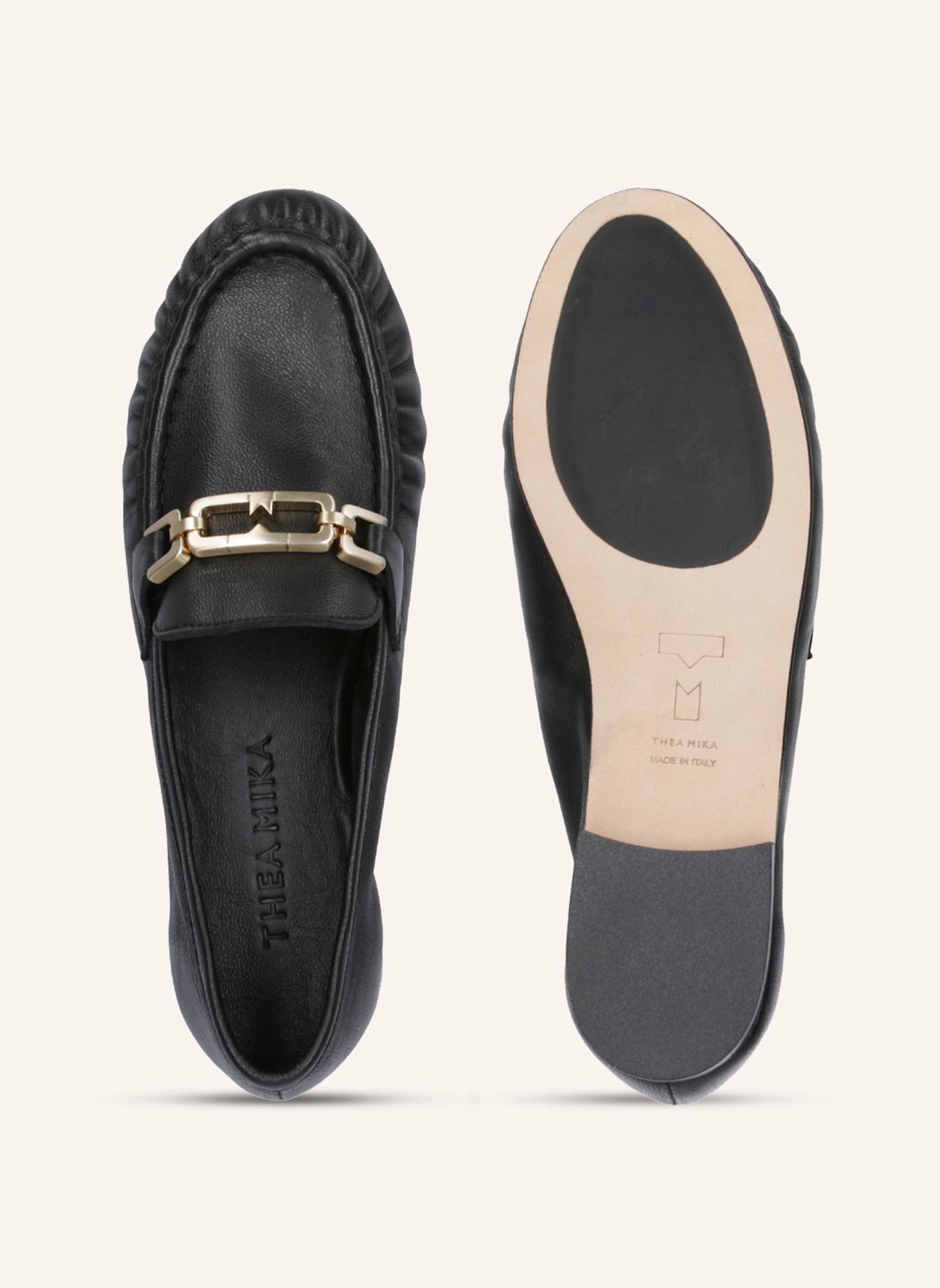 THEA MIKA Mokassins: SCHWARZ