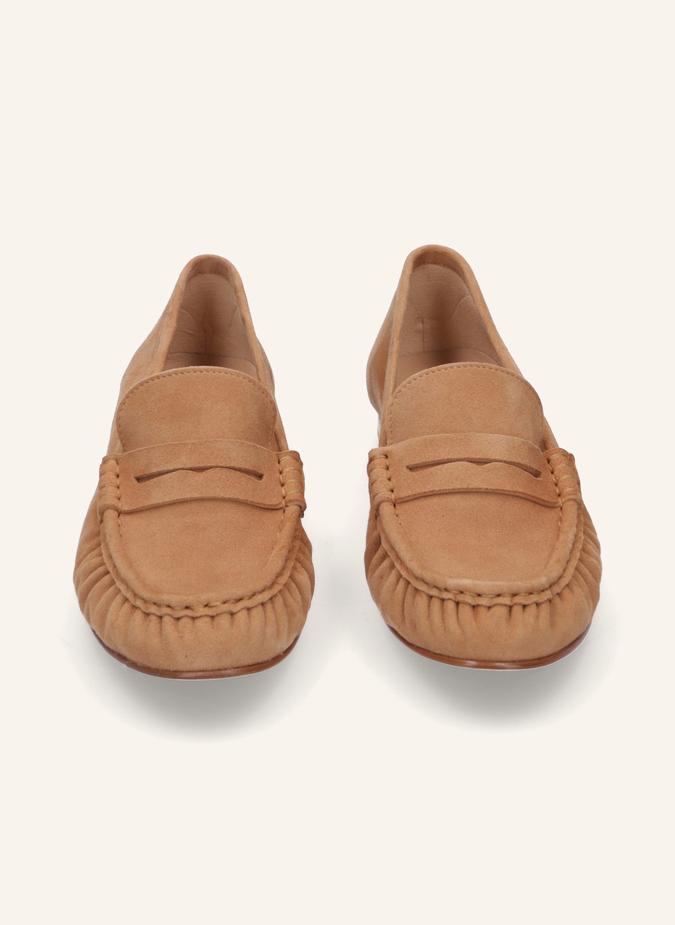 THEA MIKA Mokassins: BEIGE/ COGNAC