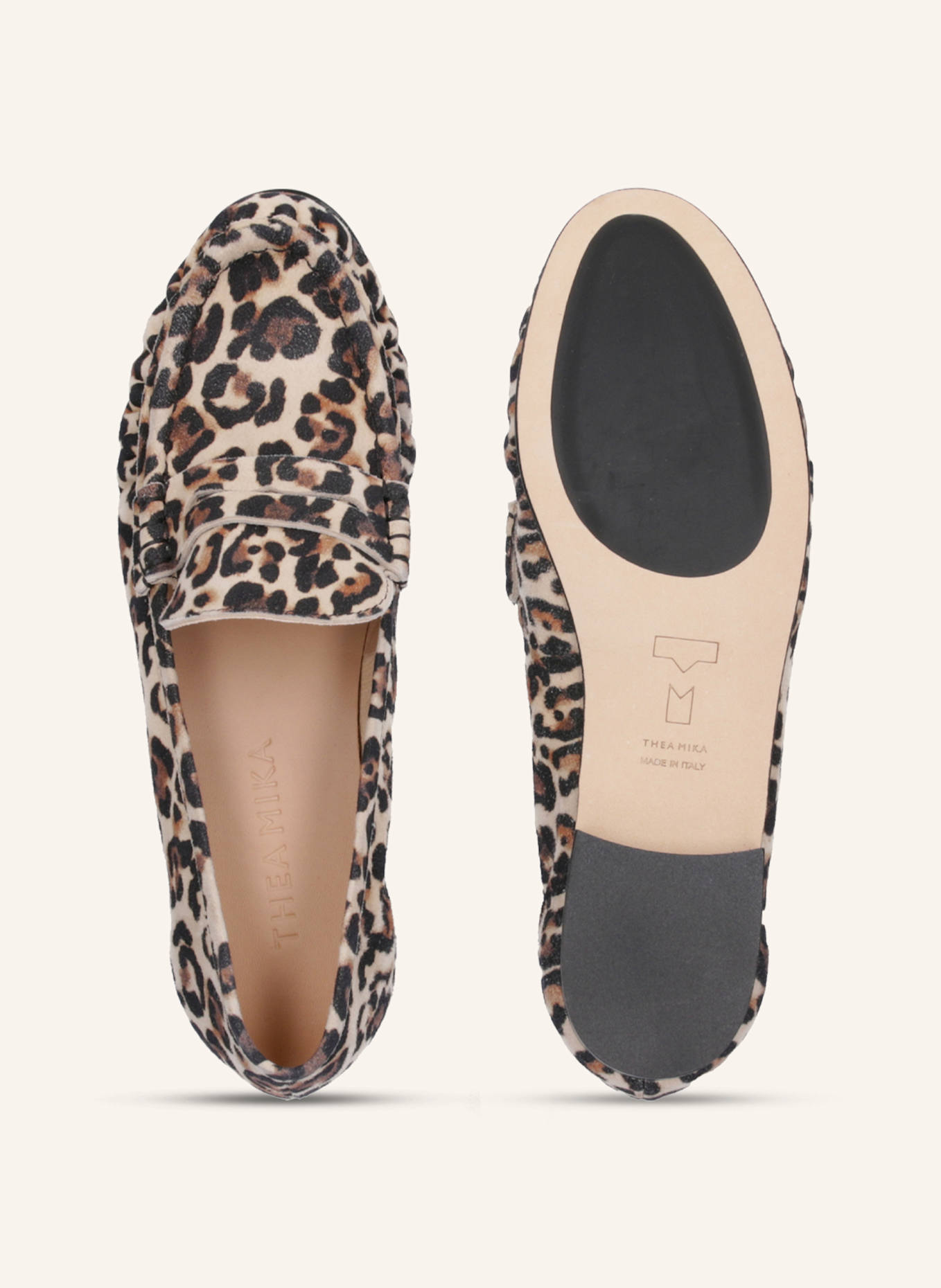 THEA MIKA Mokassins: CAMEL/ BRAUN