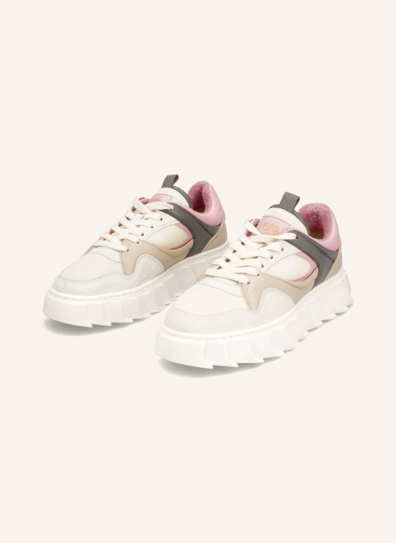 Apple of Eden Sneaker: HELLROSA/ GRAU/ BEIGE