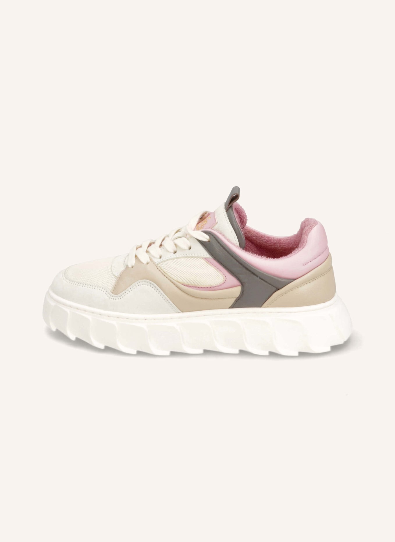 Apple of Eden Sneaker: HELLROSA/ GRAU/ BEIGE