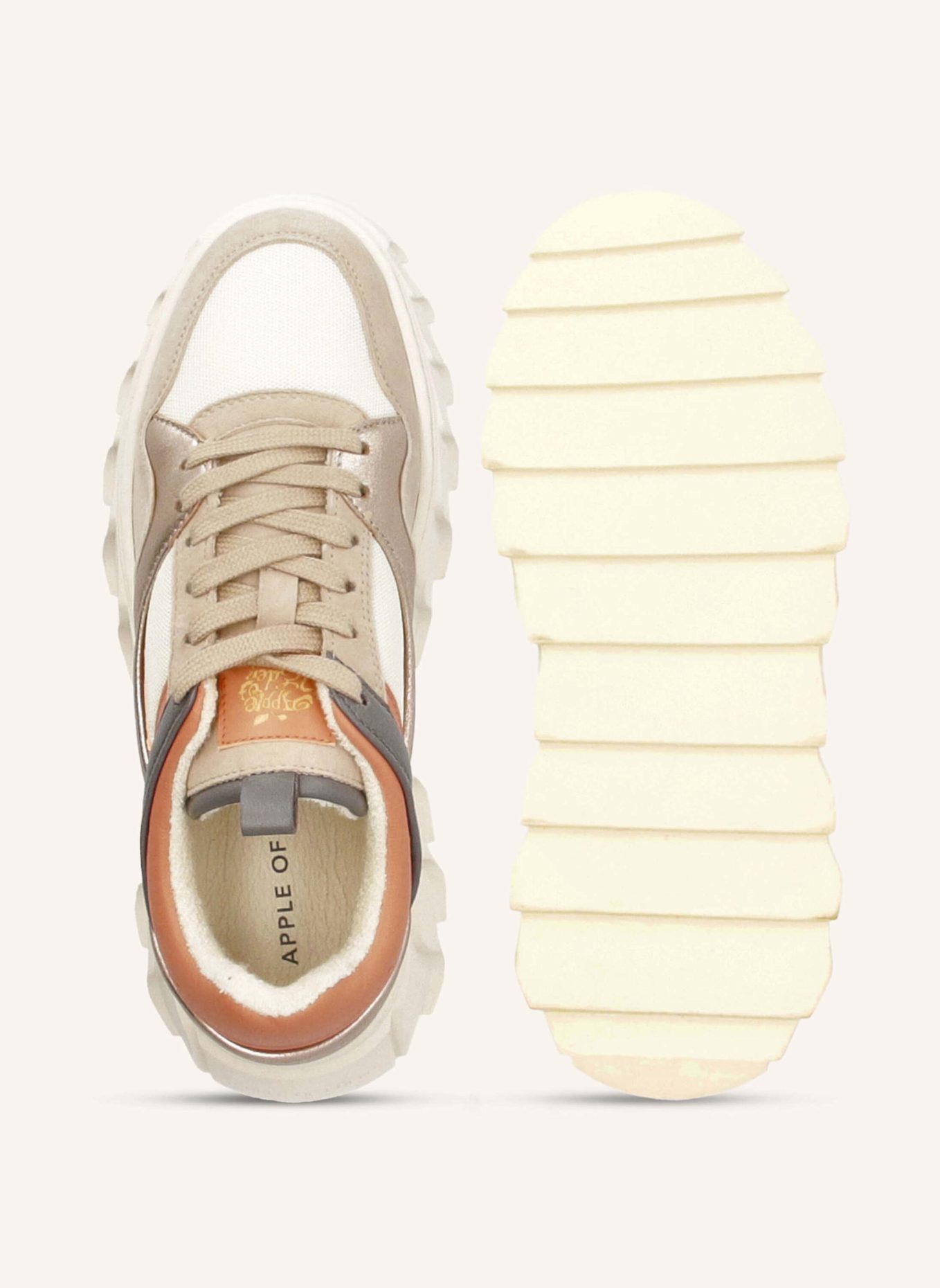Apple of Eden Sneaker: CREME/ BEIGE/ GRAU