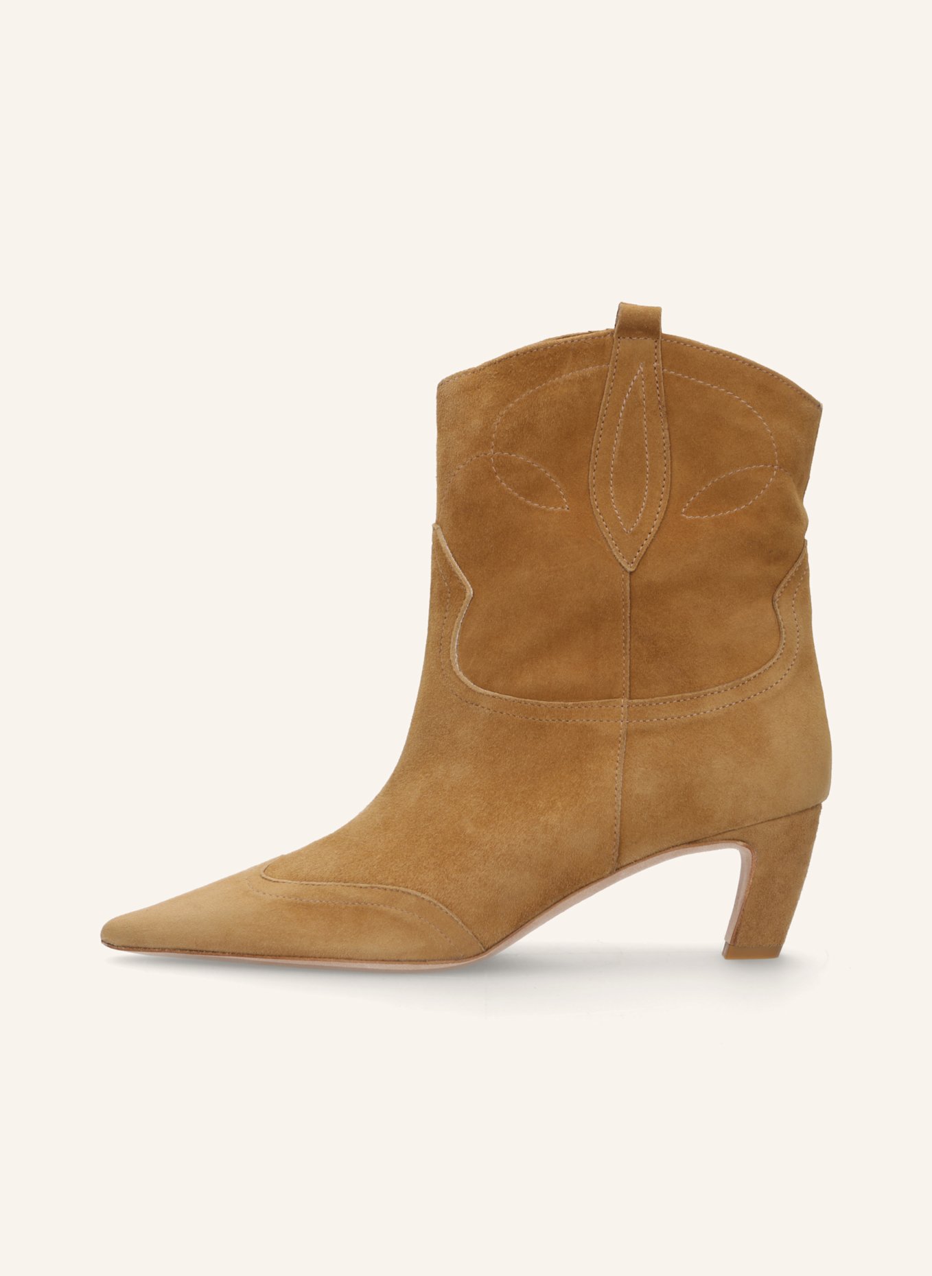 THEA MIKA Cowboy Boots: COGNAC