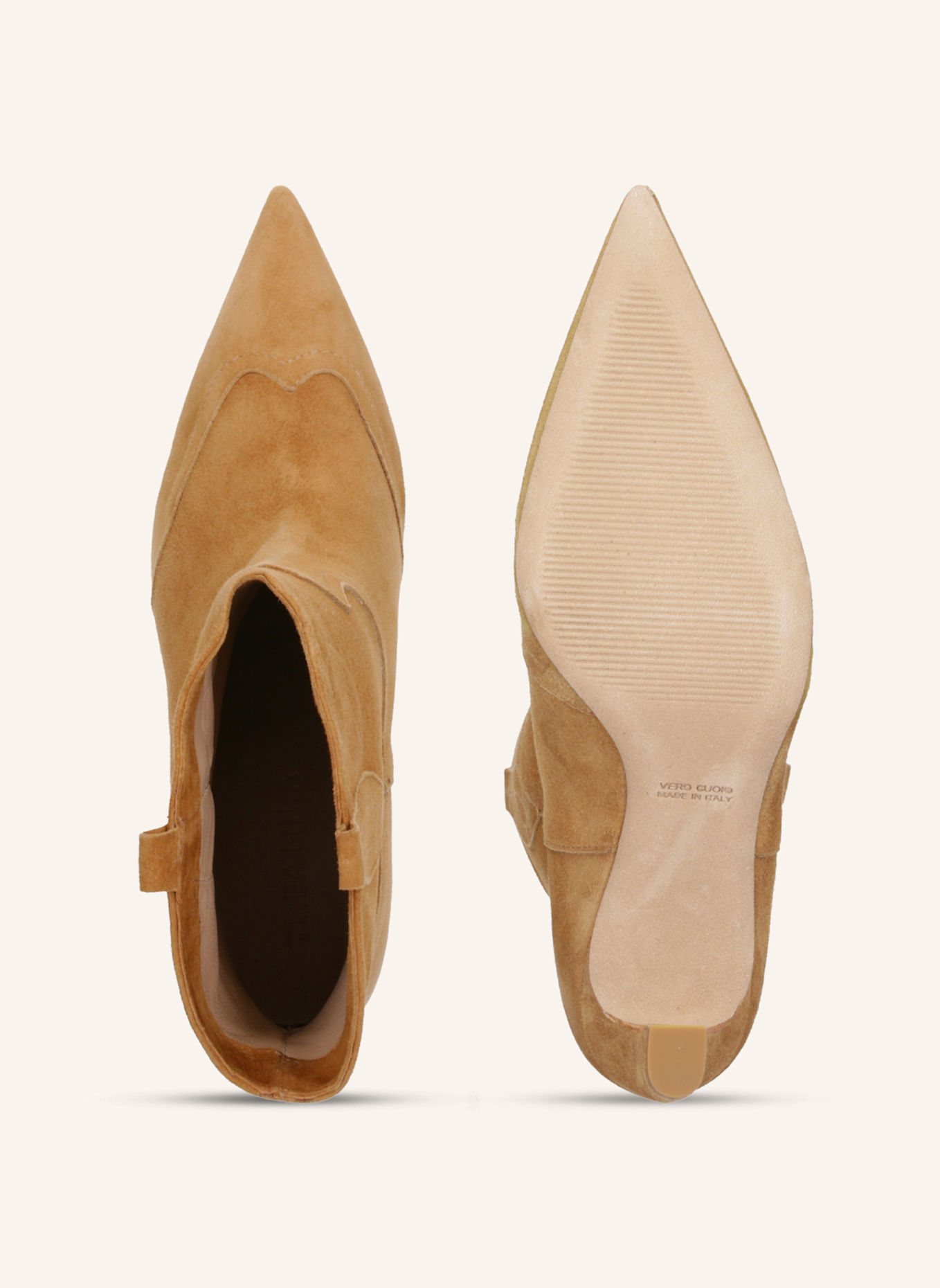 THEA MIKA Cowboy Boots: COGNAC