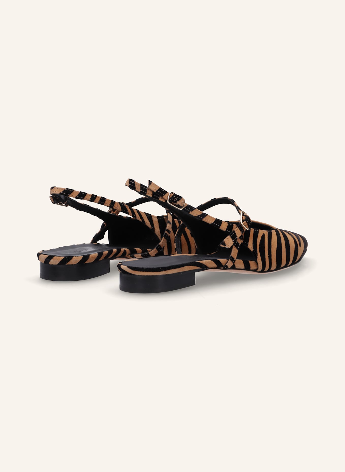 THEA MIKA Sling-Ballerinas: BEIGE/ BRAUN