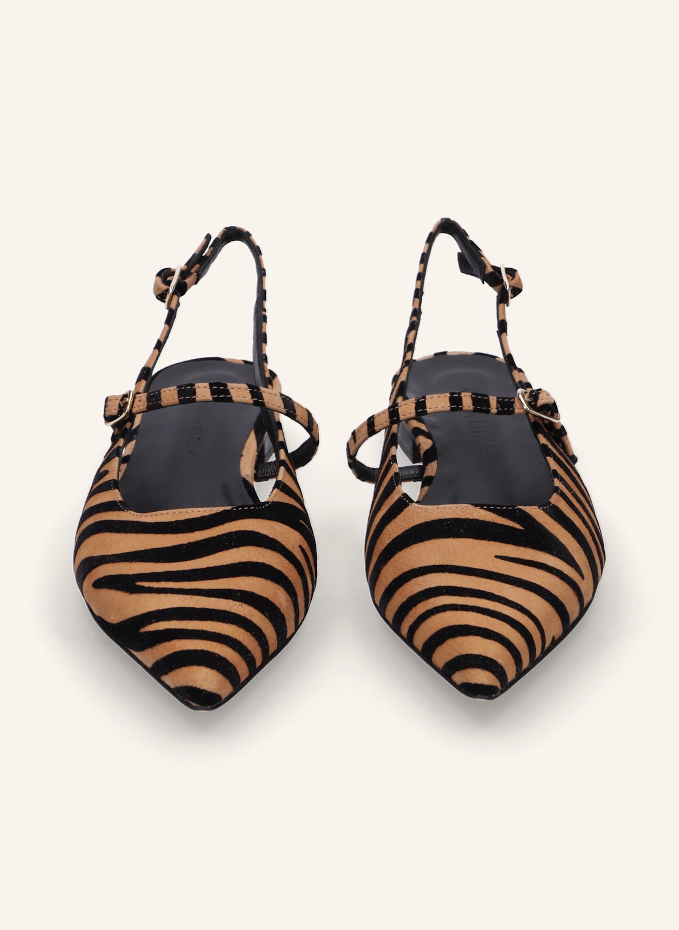 THEA MIKA Sling-Ballerinas: BEIGE/ BRAUN