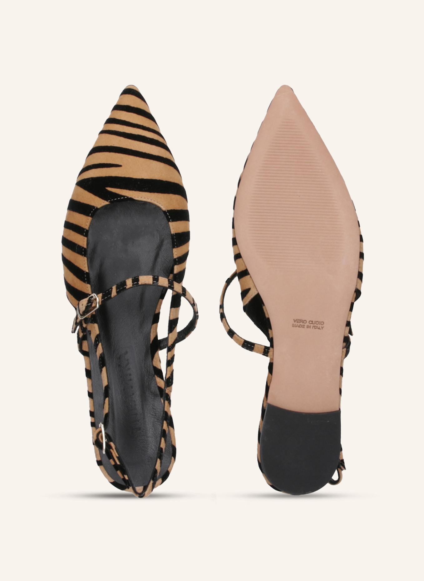 THEA MIKA Sling-Ballerinas: BEIGE/ BRAUN