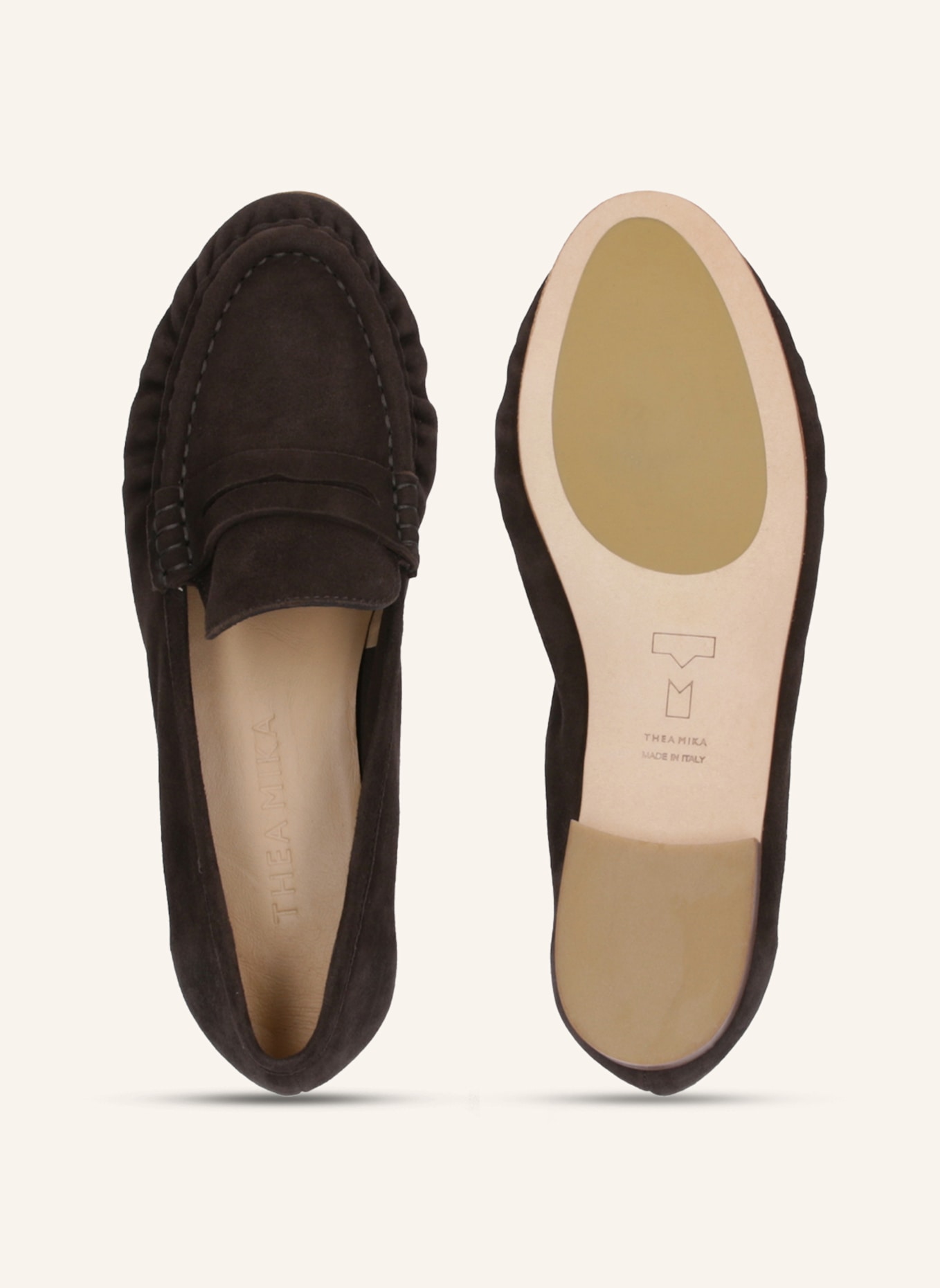 THEA MIKA Mokassins: DUNKELBRAUN
