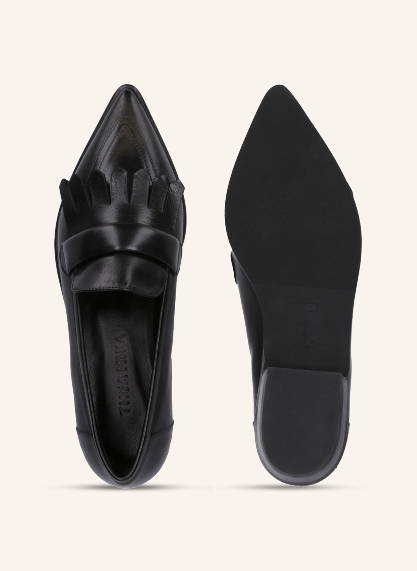 THEA MIKA Mokassins: SCHWARZ