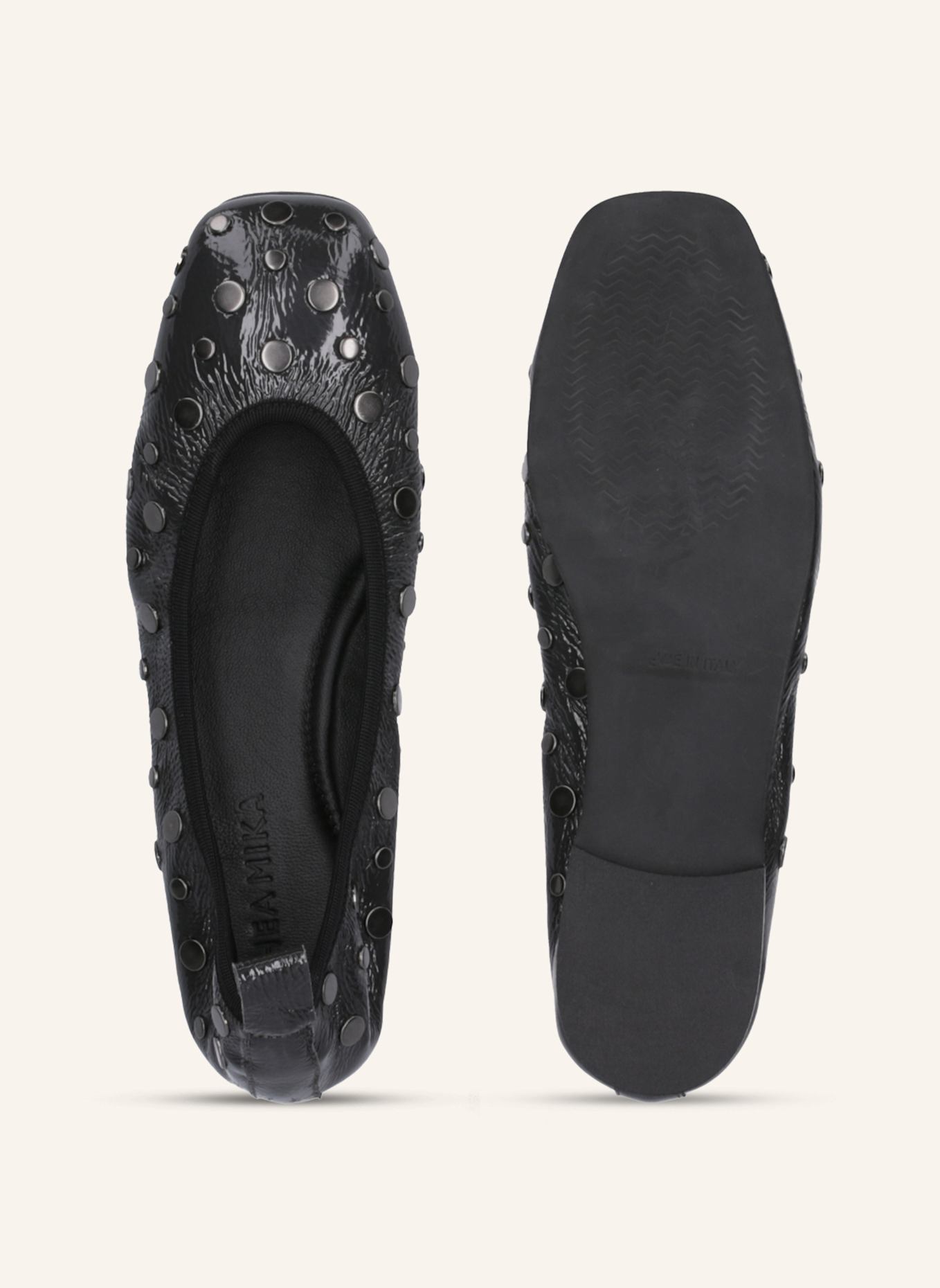 THEA MIKA Ballerinas: DUNKELGRAU