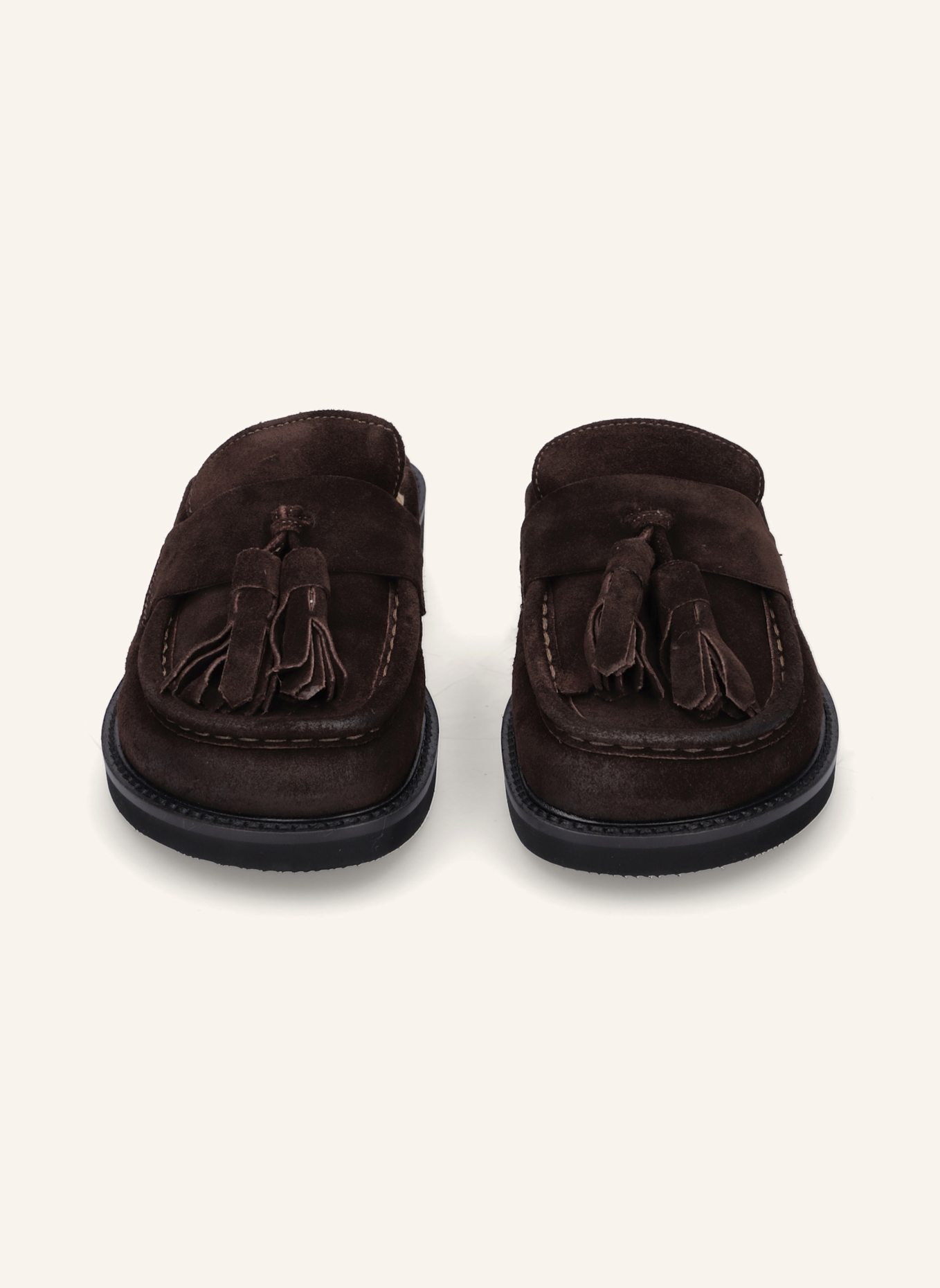 THEA MIKA Mules: DUNKELBRAUN