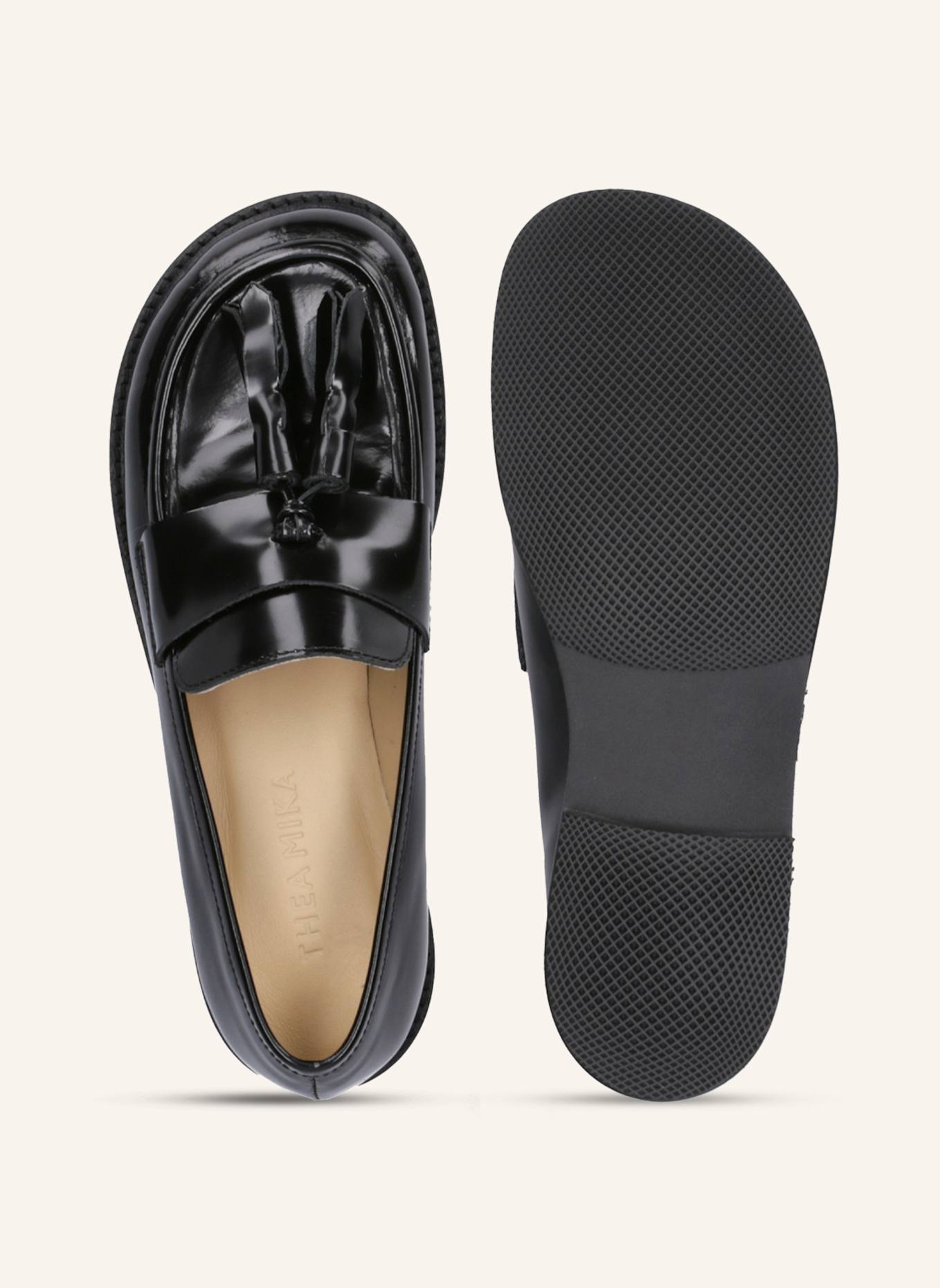 THEA MIKA Mokassins: SCHWARZ