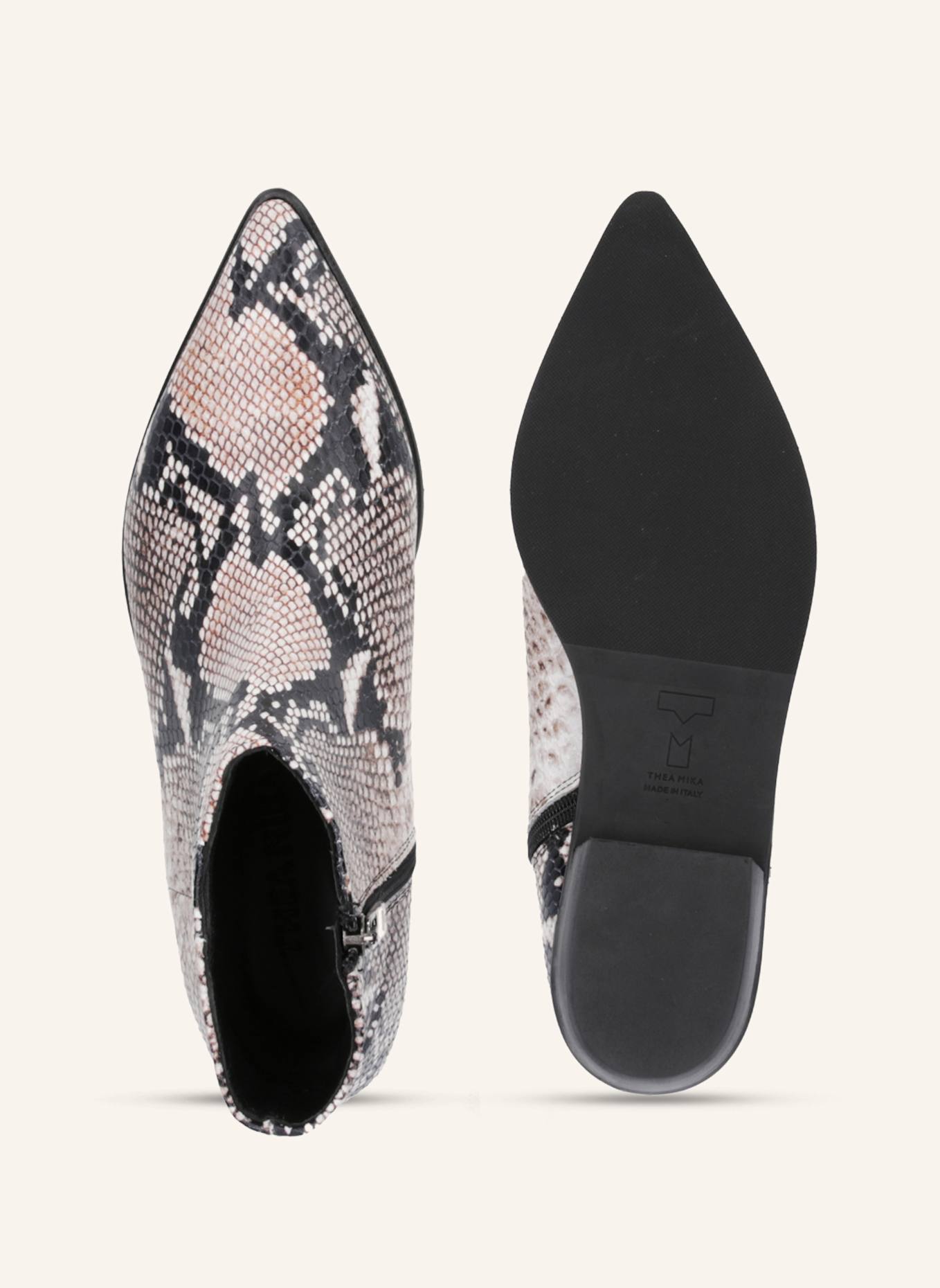 THEA MIKA Stiefeletten: WEISS/ SCHWARZ