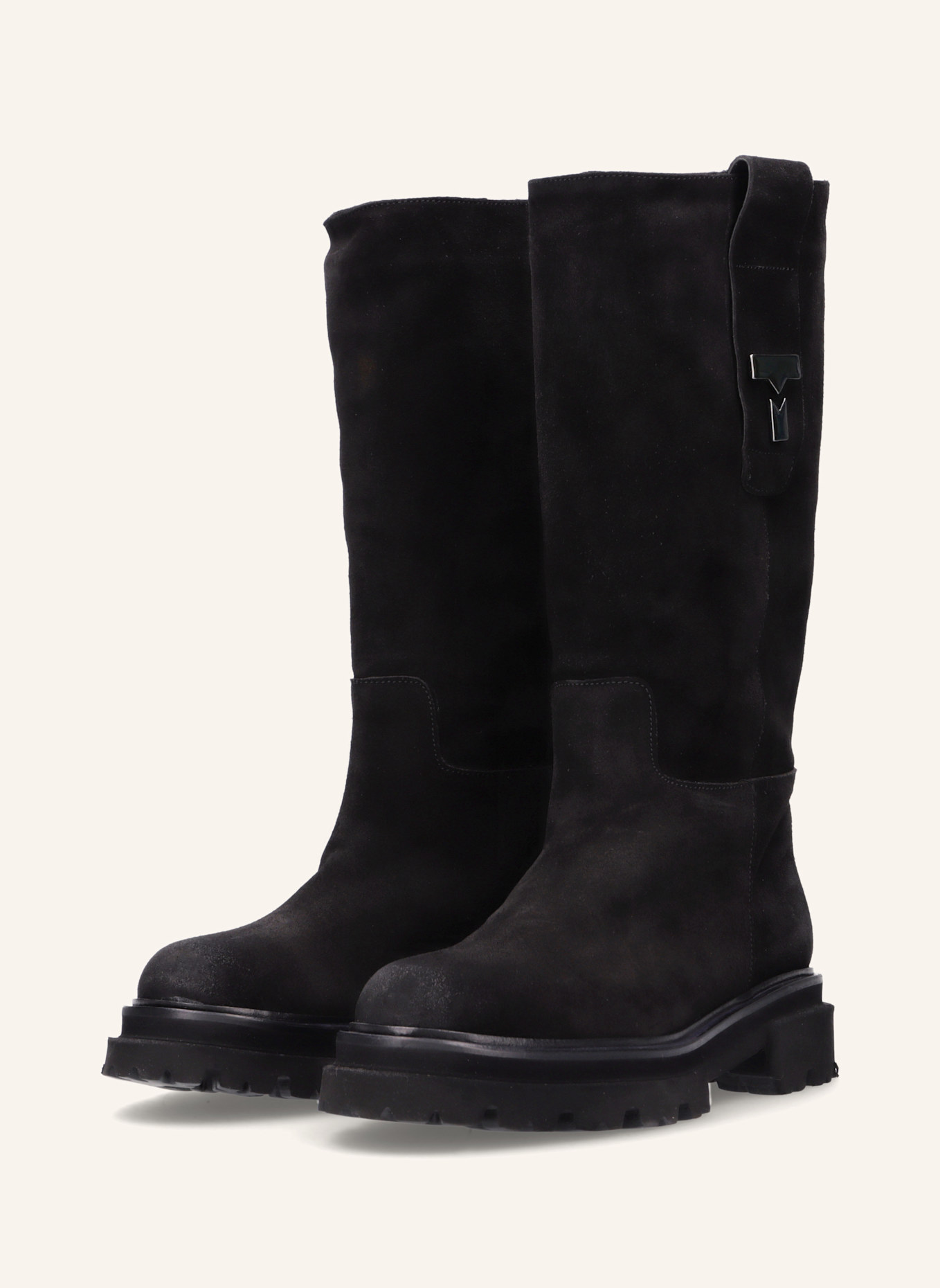 THEA MIKA Stiefel: SCHWARZ