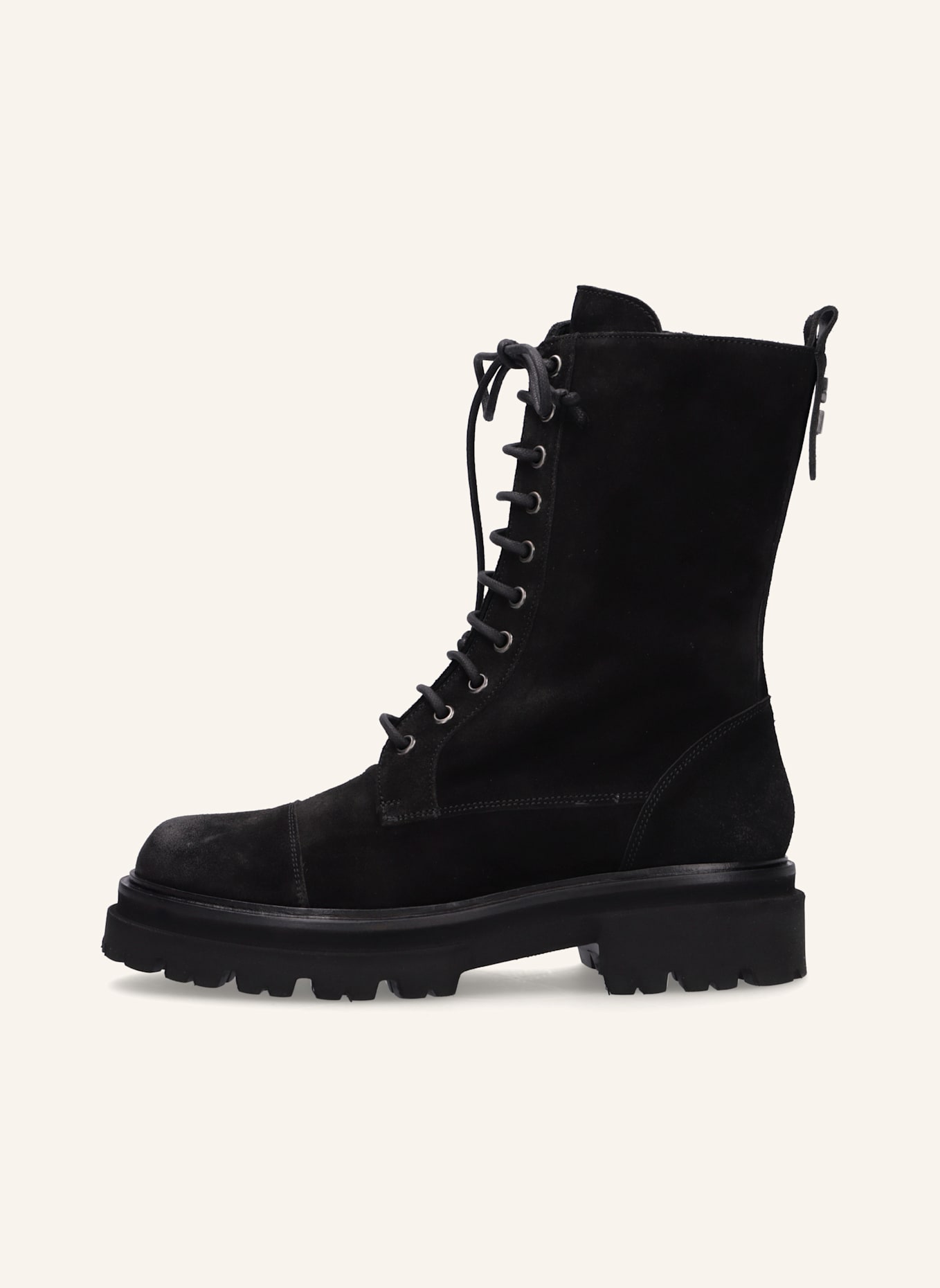 THEA MIKA Schnürstiefel: SCHWARZ