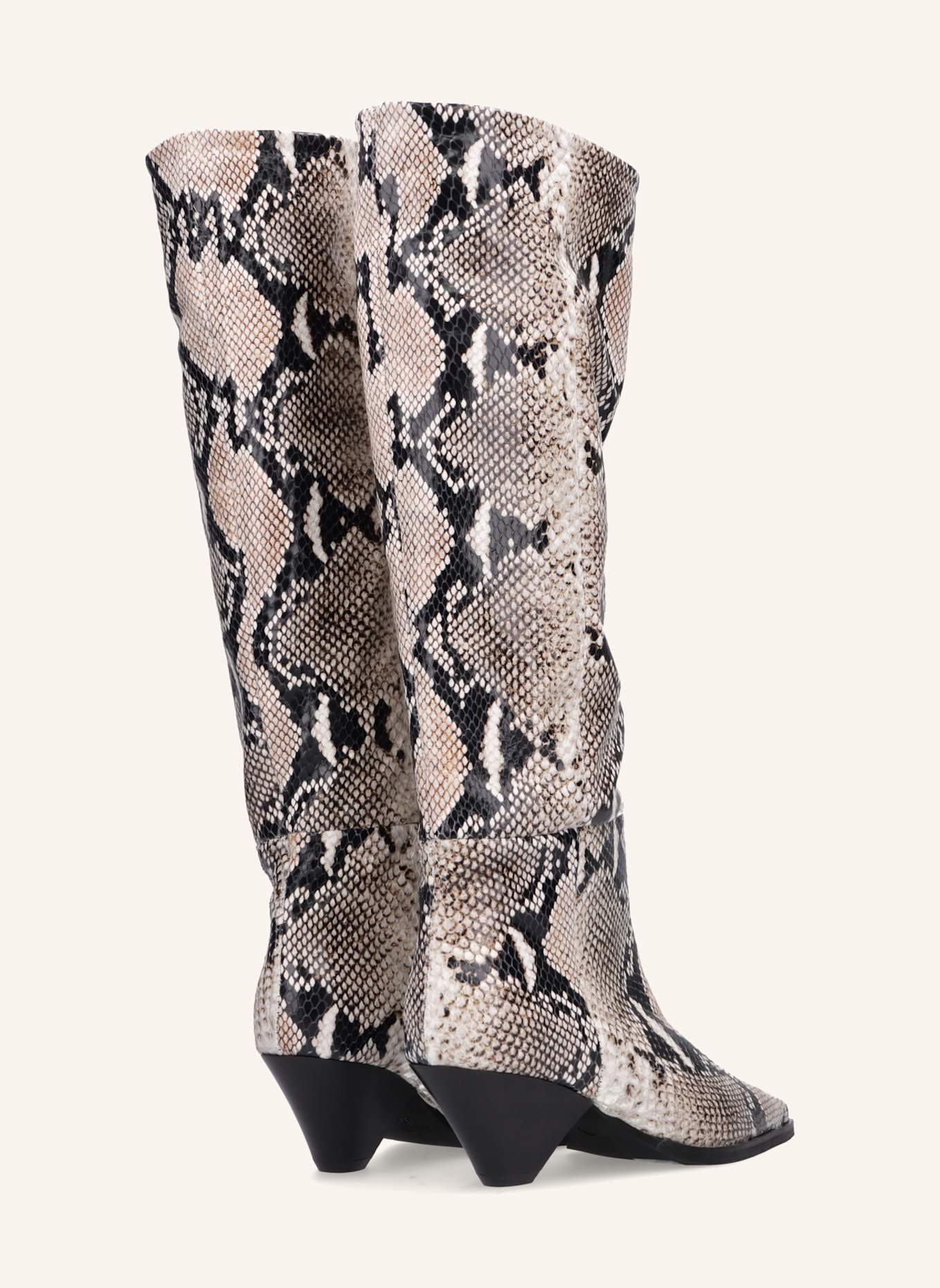 THEA MIKA Stiefel: WEISS/ SCHWARZ