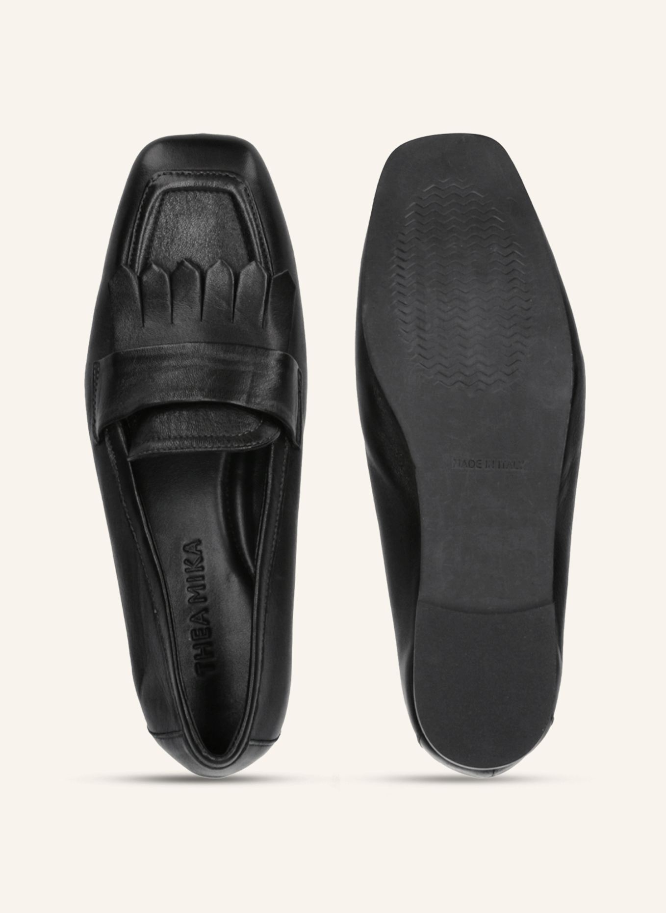 THEA MIKA Mokassins: SCHWARZ