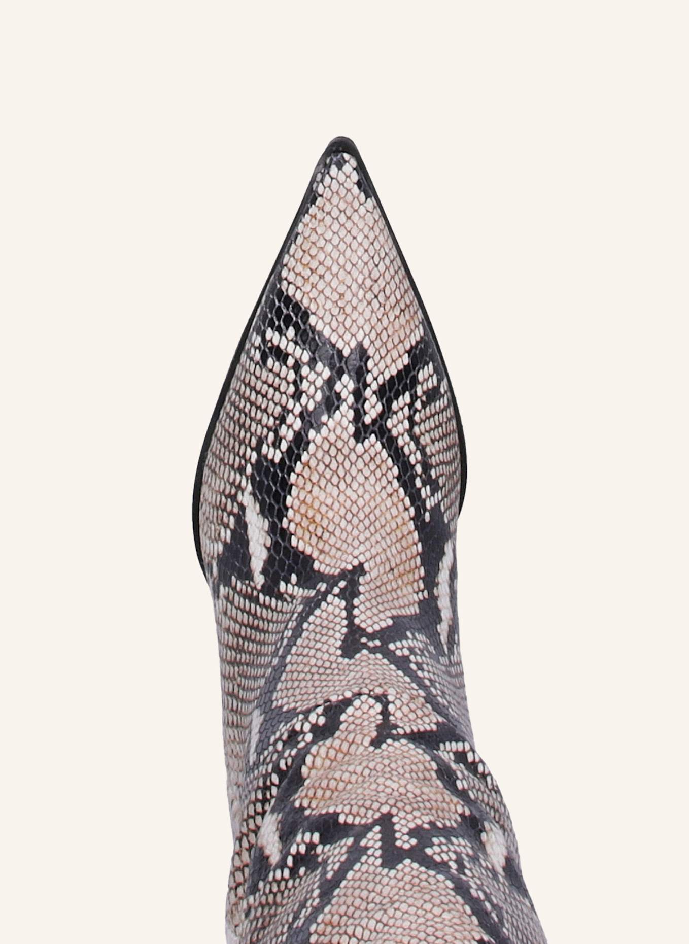 THEA MIKA Overknees: WEISS/ SCHWARZ