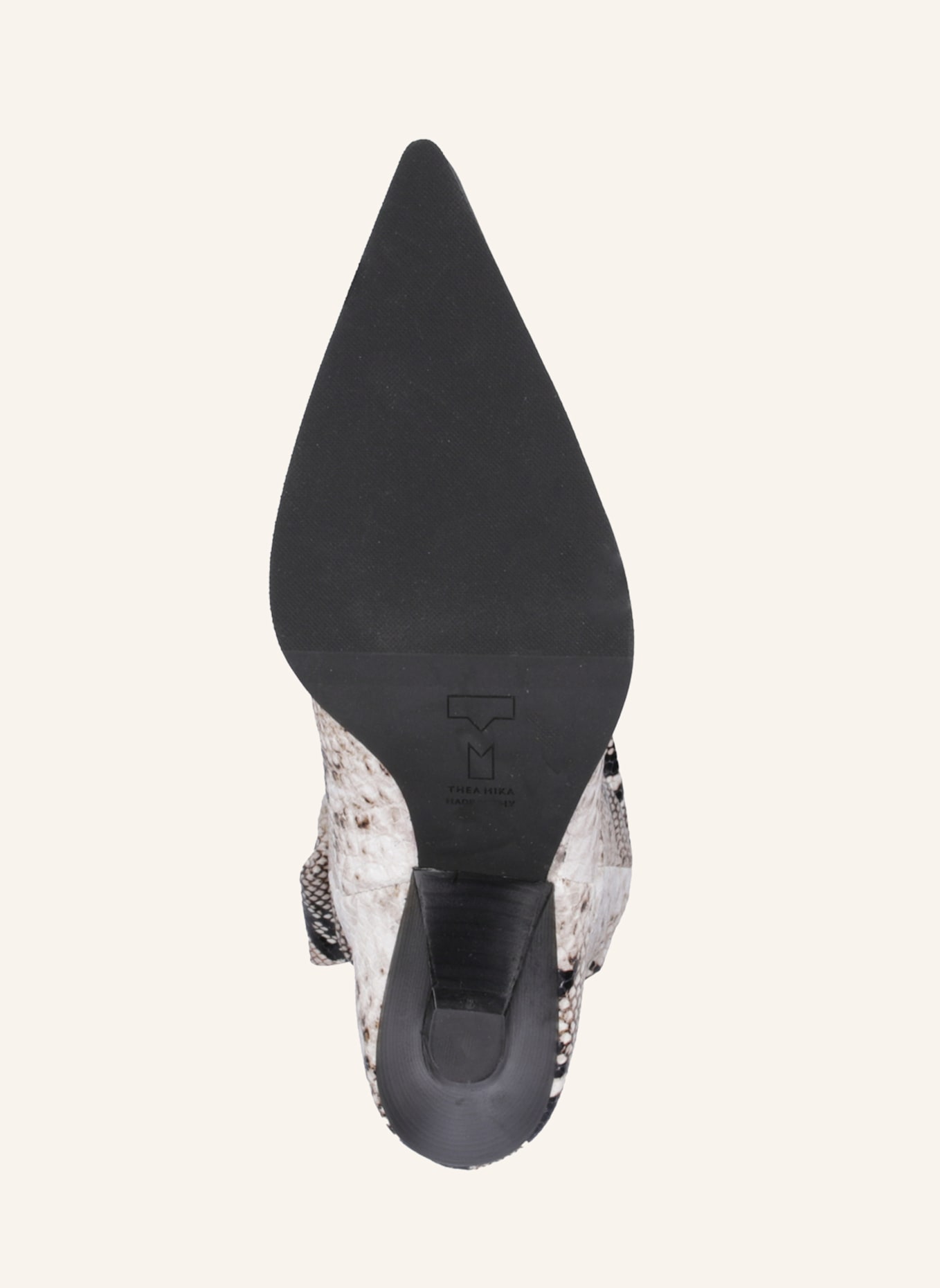 THEA MIKA Overknees: WEISS/ SCHWARZ