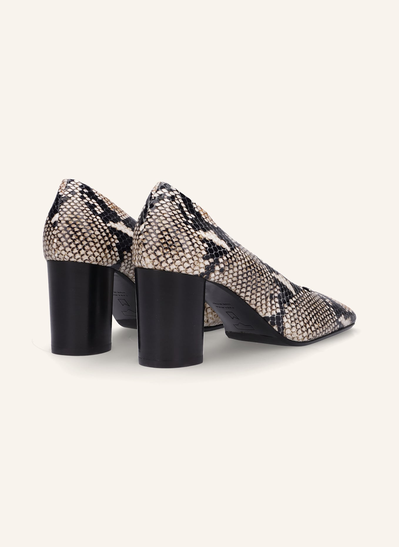 THEA MIKA Pumps: WEISS/ SCHWARZ