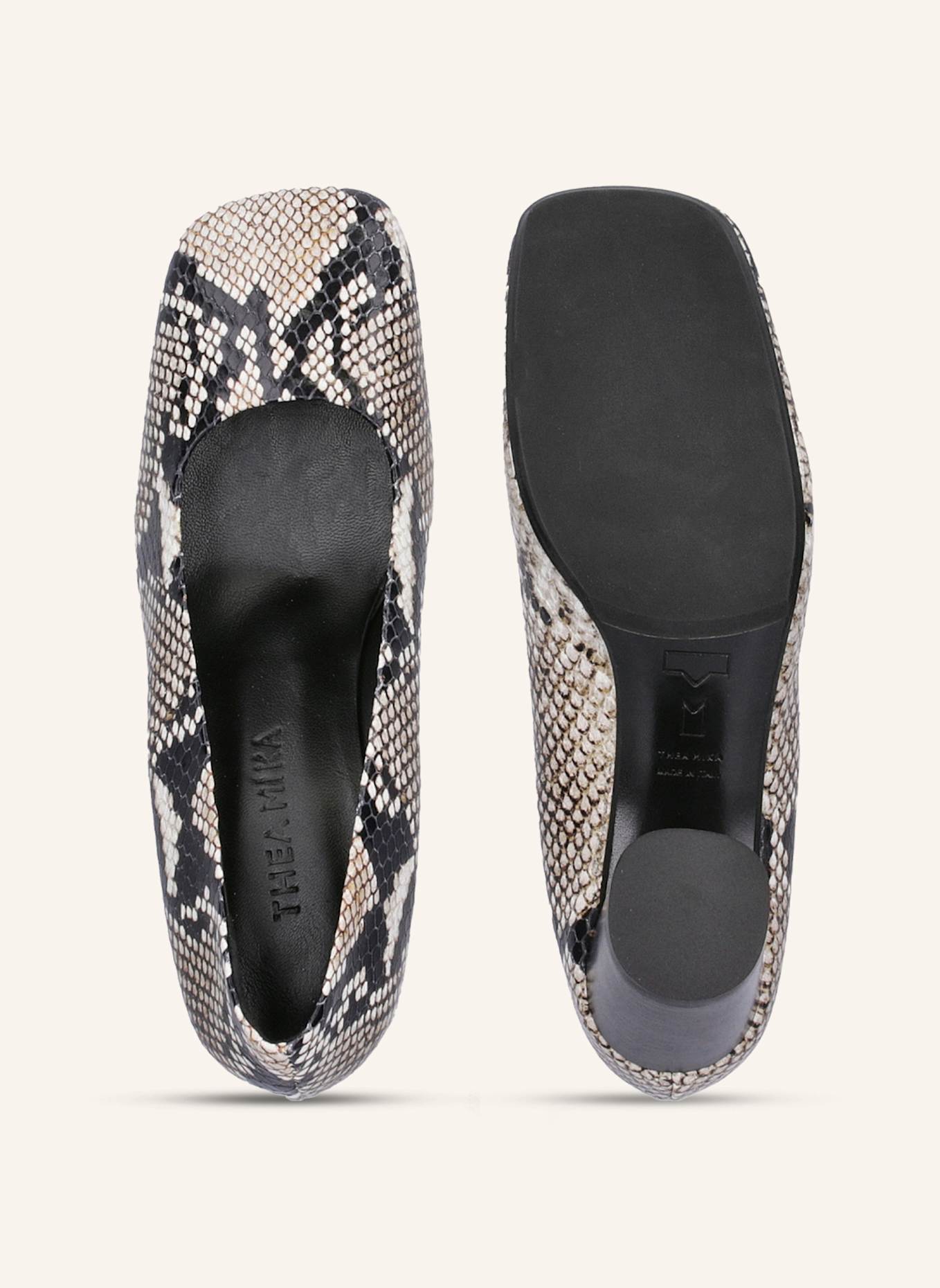 THEA MIKA Pumps: WEISS/ SCHWARZ