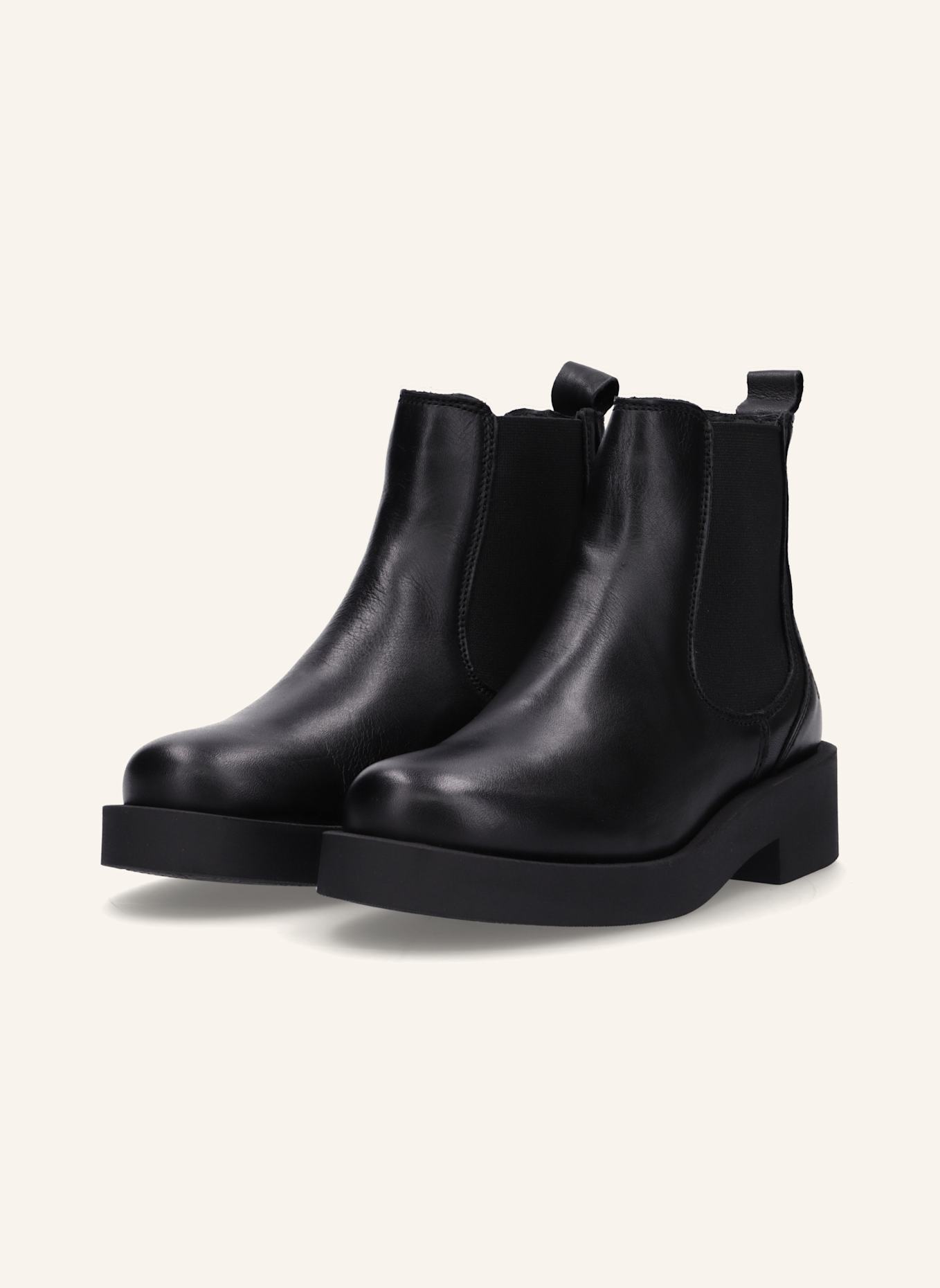 Apple of Eden Chelsea Boots: SCHWARZ