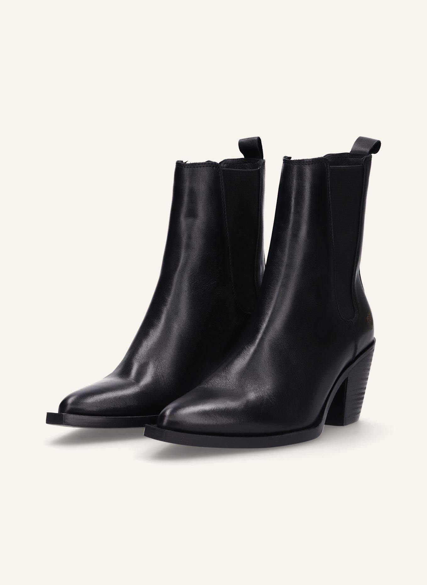 Apple of Eden Cowboy Boots: SCHWARZ