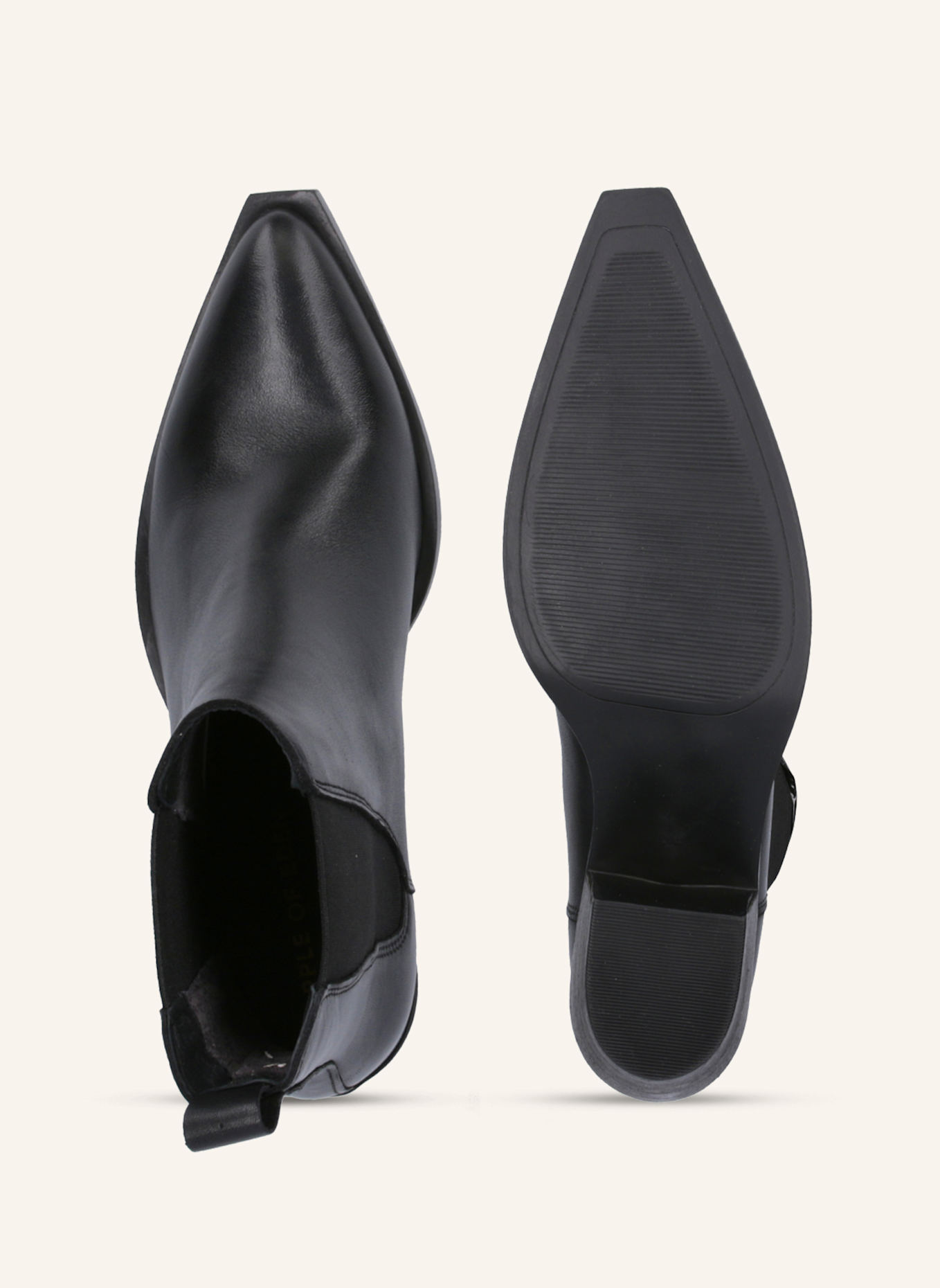 Apple of Eden Cowboy Boots: SCHWARZ