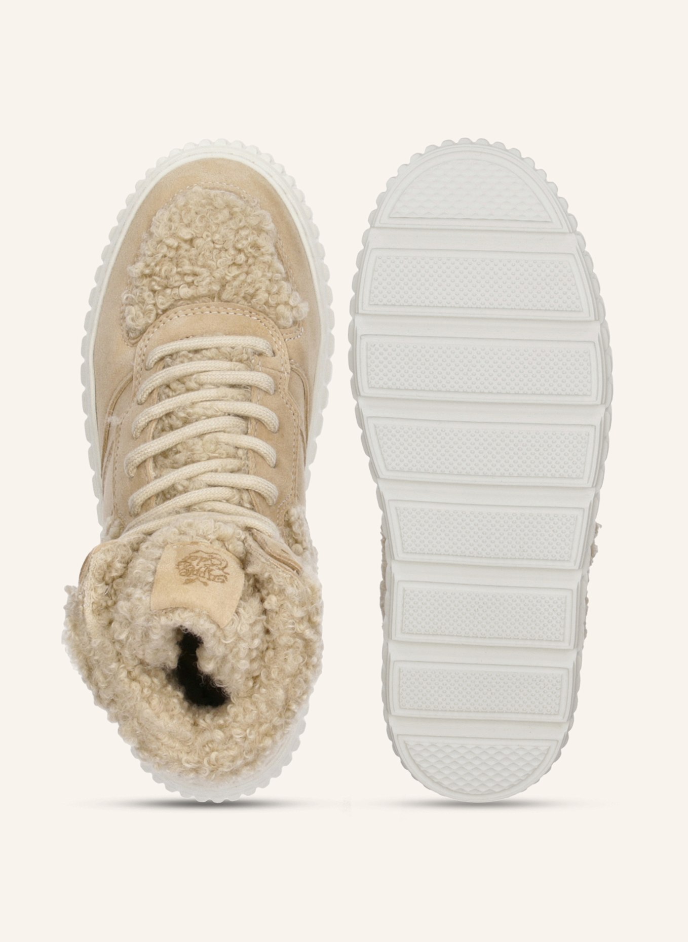 Apple of Eden Plateau-Sneaker: BEIGE