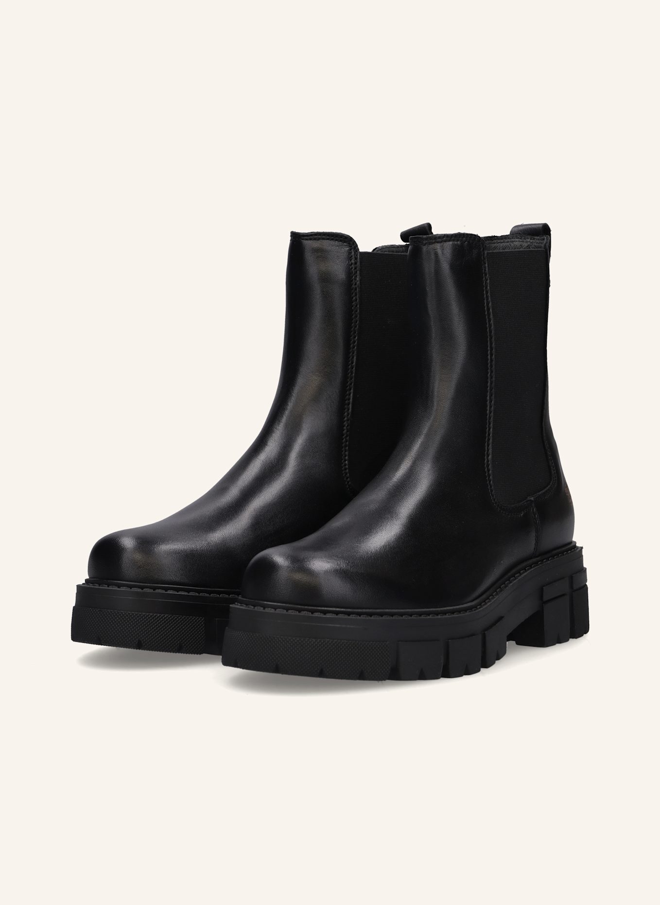 Apple of Eden Chelsea Boots: SCHWARZ
