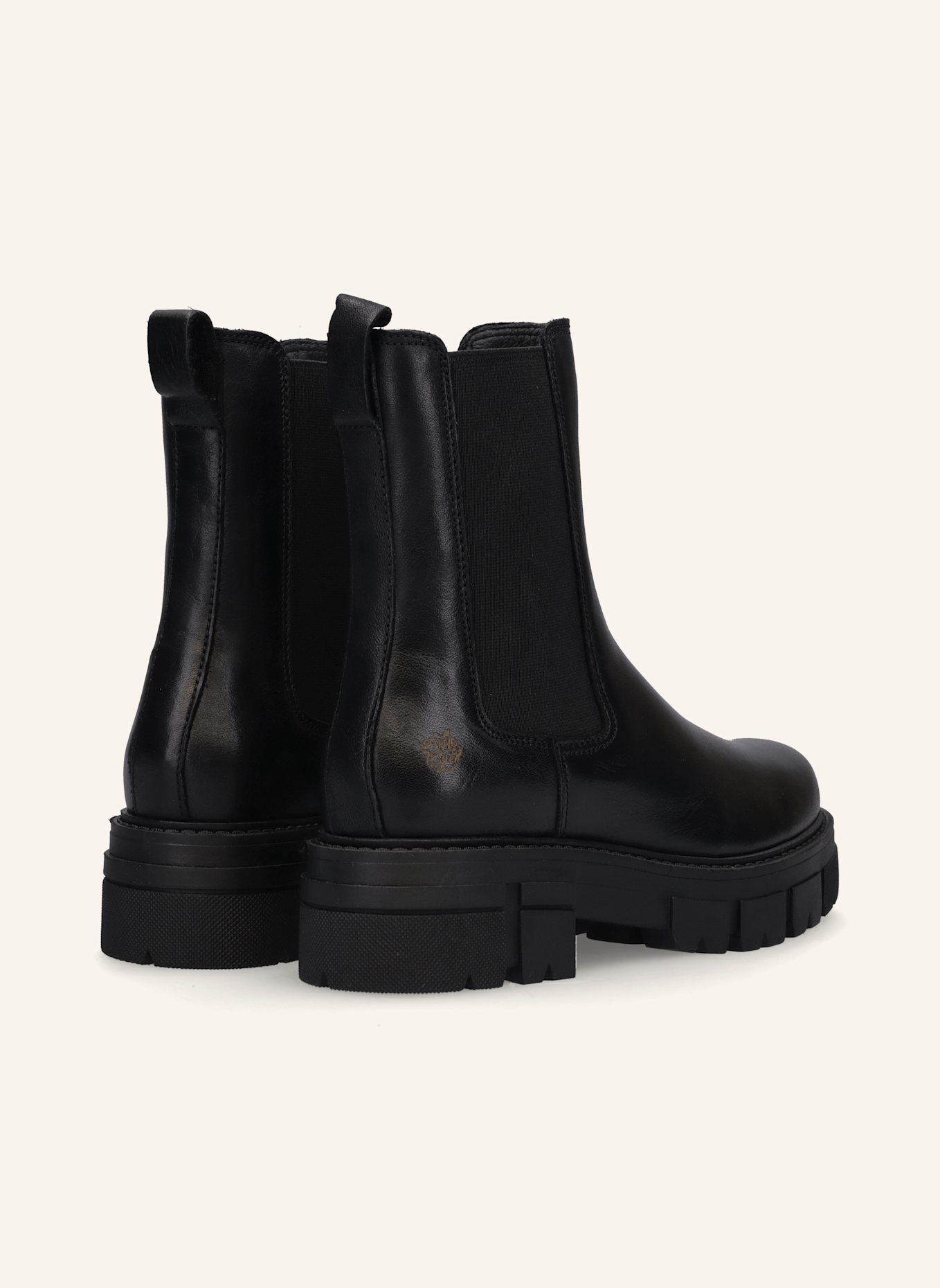 Apple of Eden Chelsea Boots: SCHWARZ