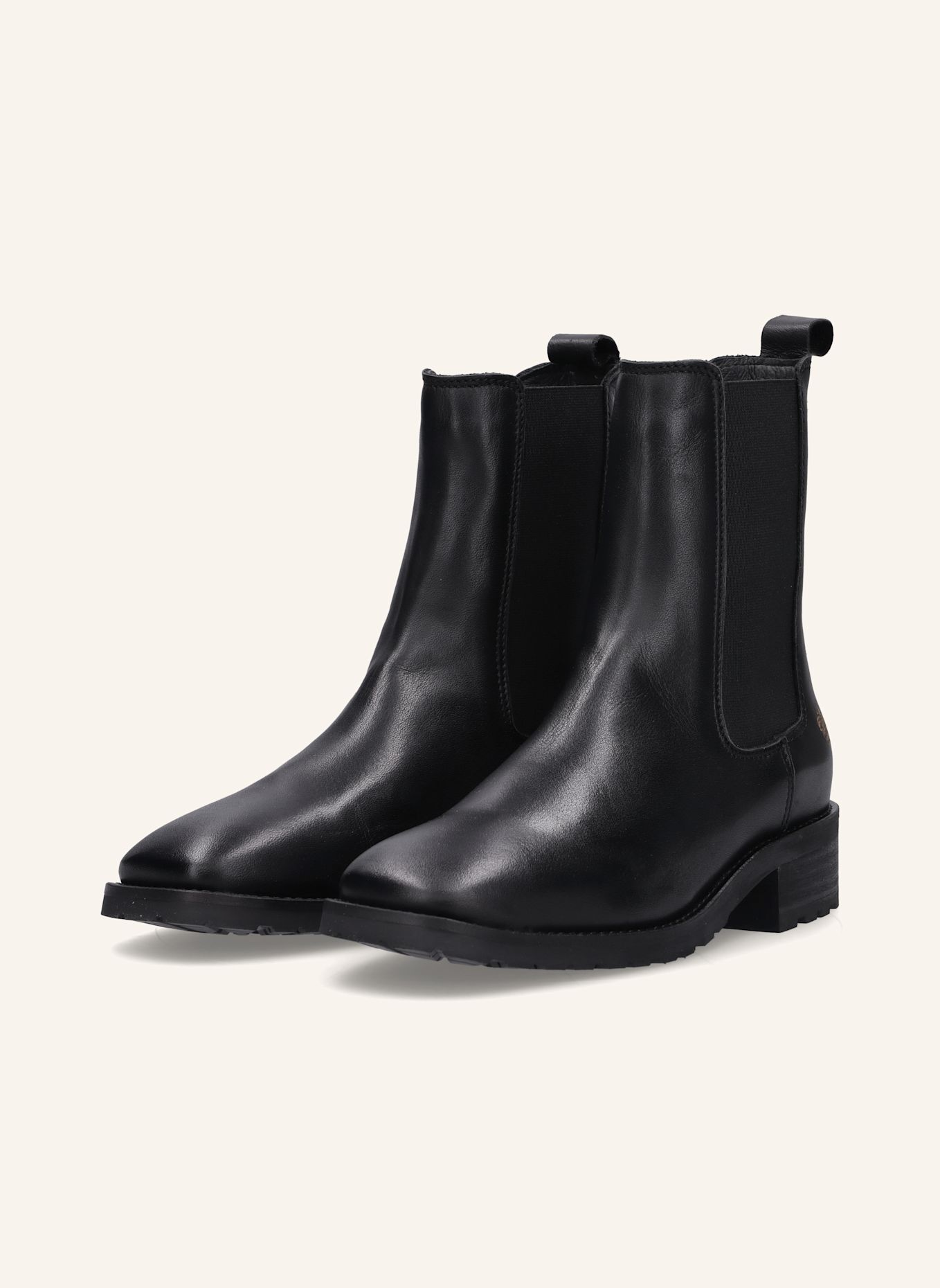 Apple of Eden Chelsea Boots: SCHWARZ
