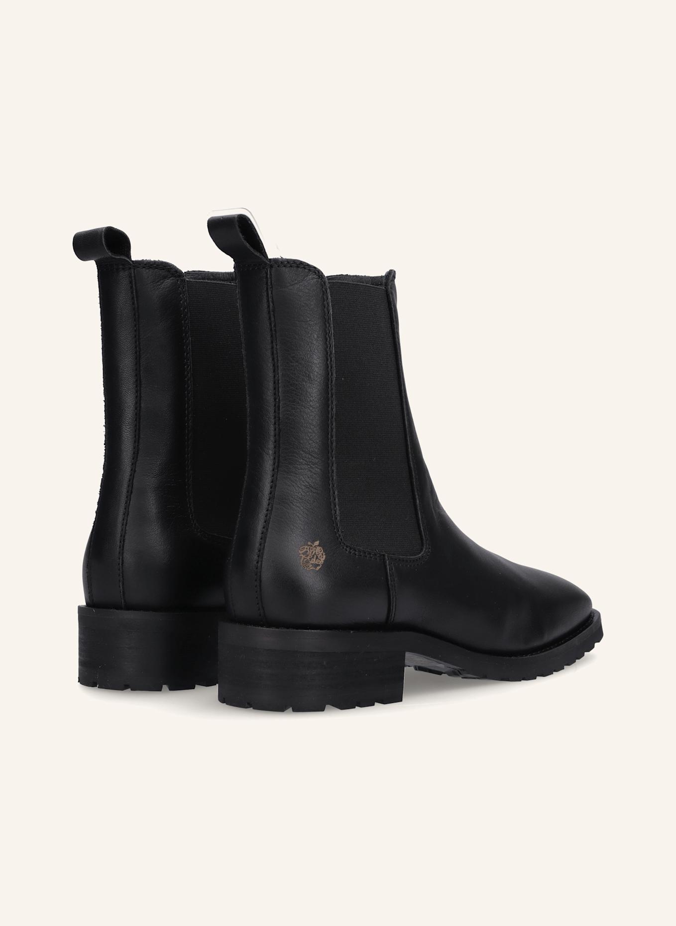 Apple of Eden Chelsea Boots: SCHWARZ