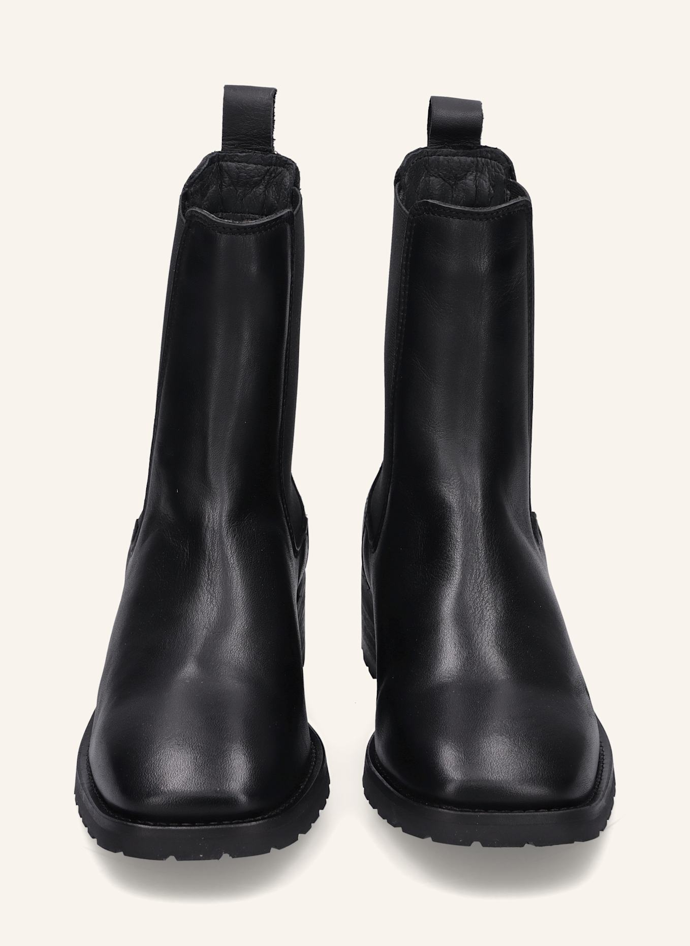 Apple of Eden Chelsea Boots: SCHWARZ