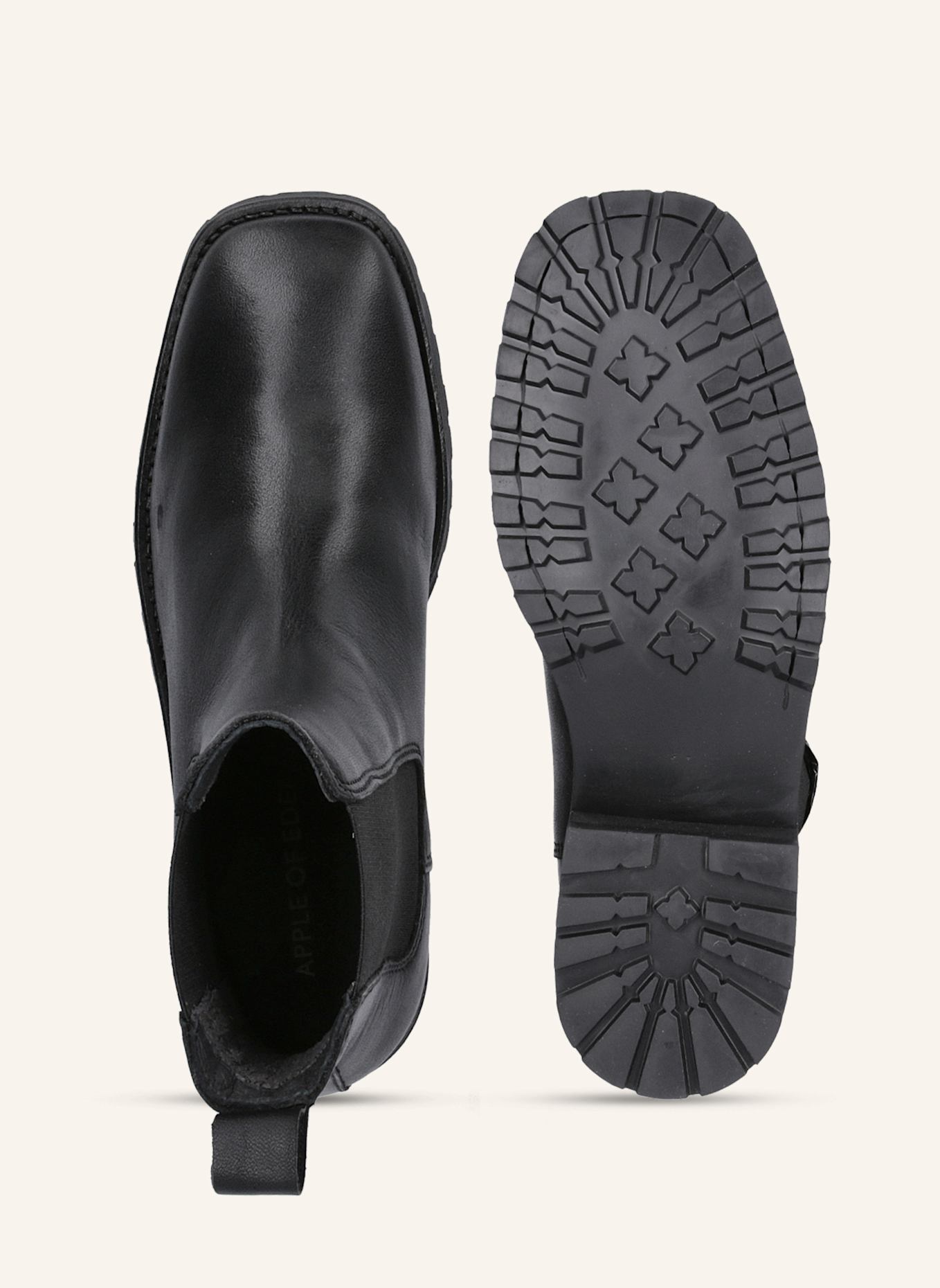 Apple of Eden Chelsea Boots: SCHWARZ