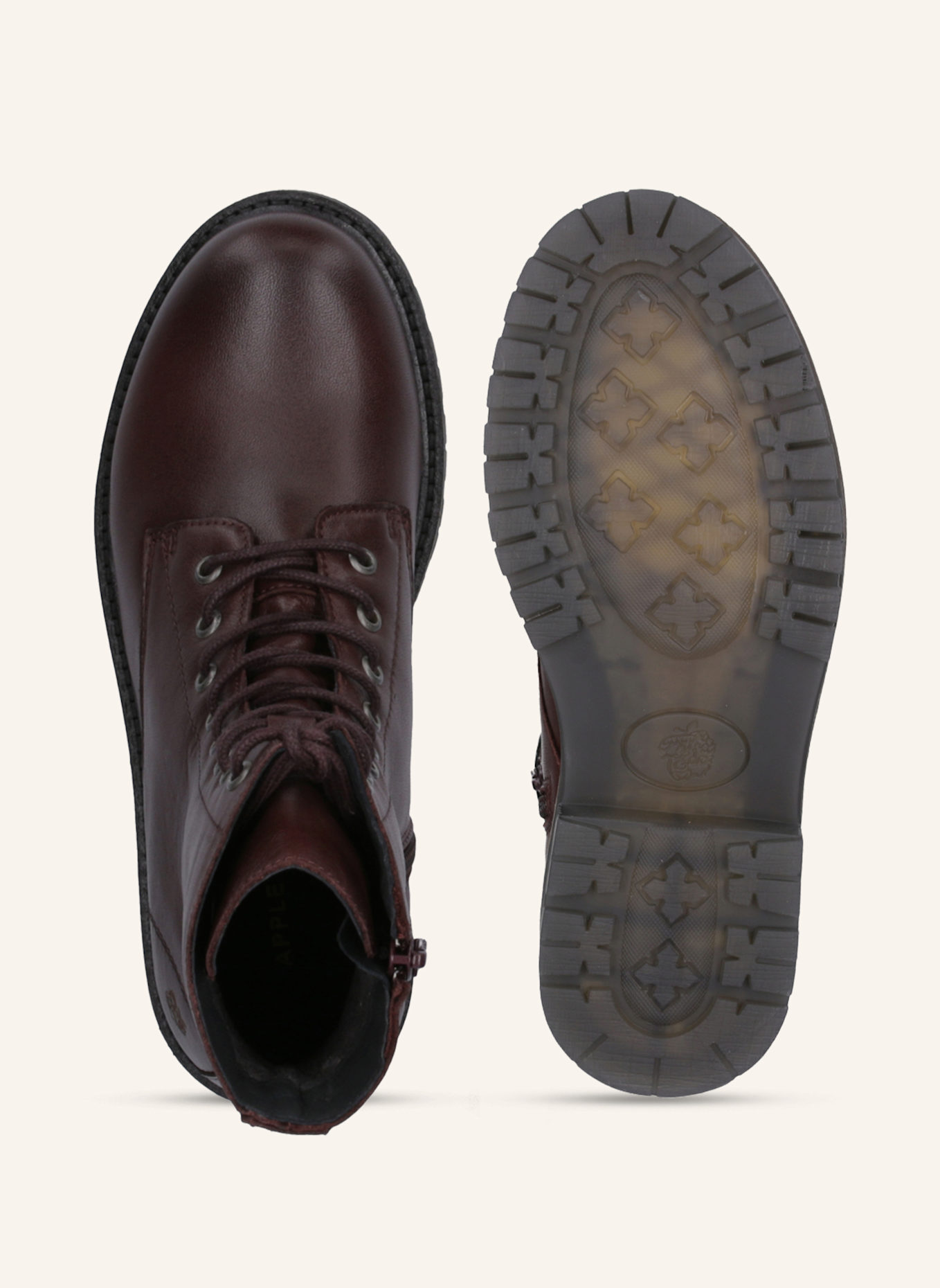 Apple of Eden Schnürstiefeletten: DUNKELROT