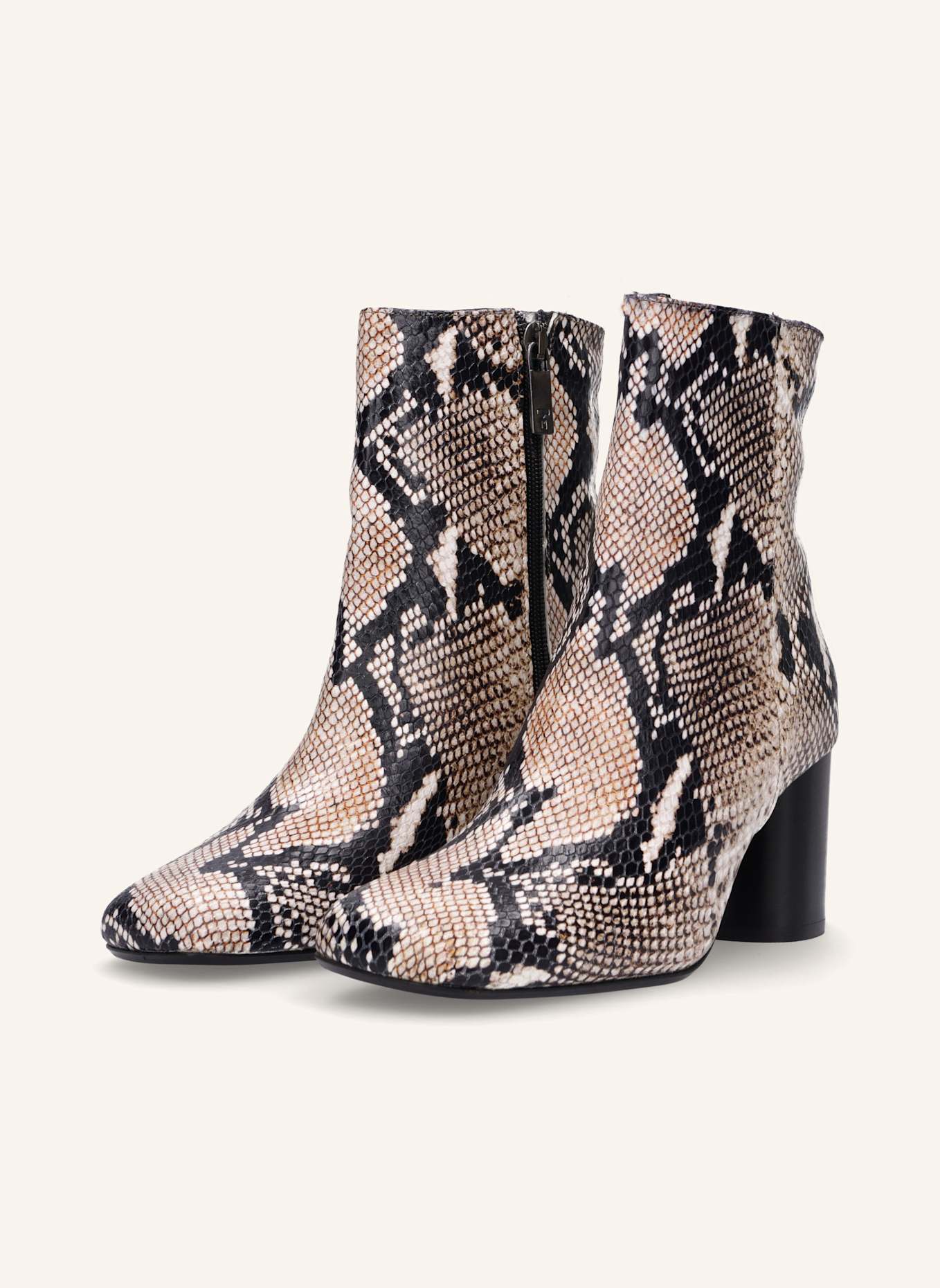 THEA MIKA Stiefeletten: WEISS/ SCHWARZ