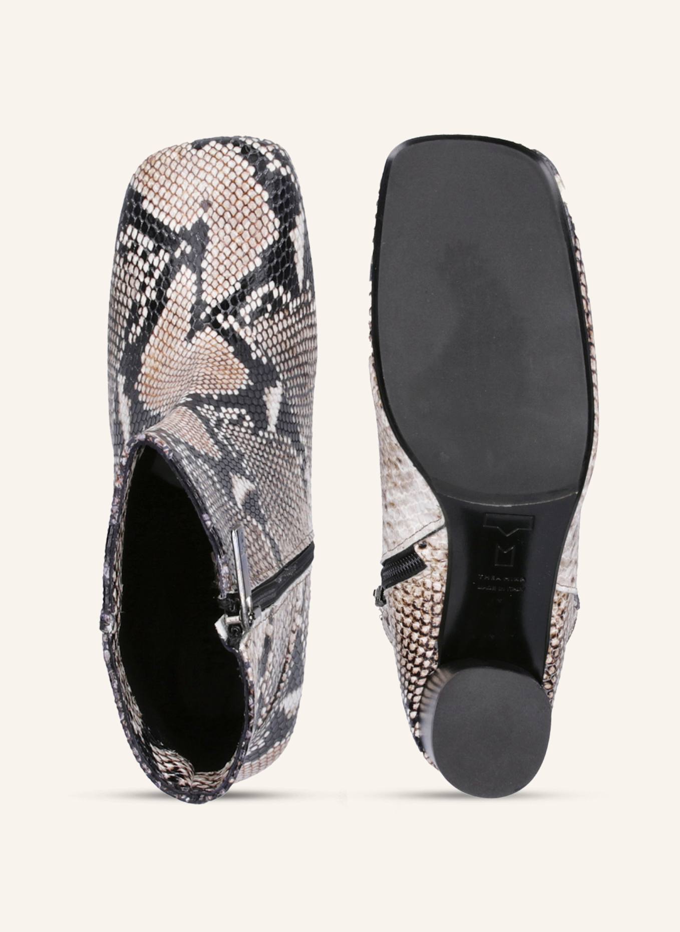 THEA MIKA Stiefeletten: WEISS/ SCHWARZ