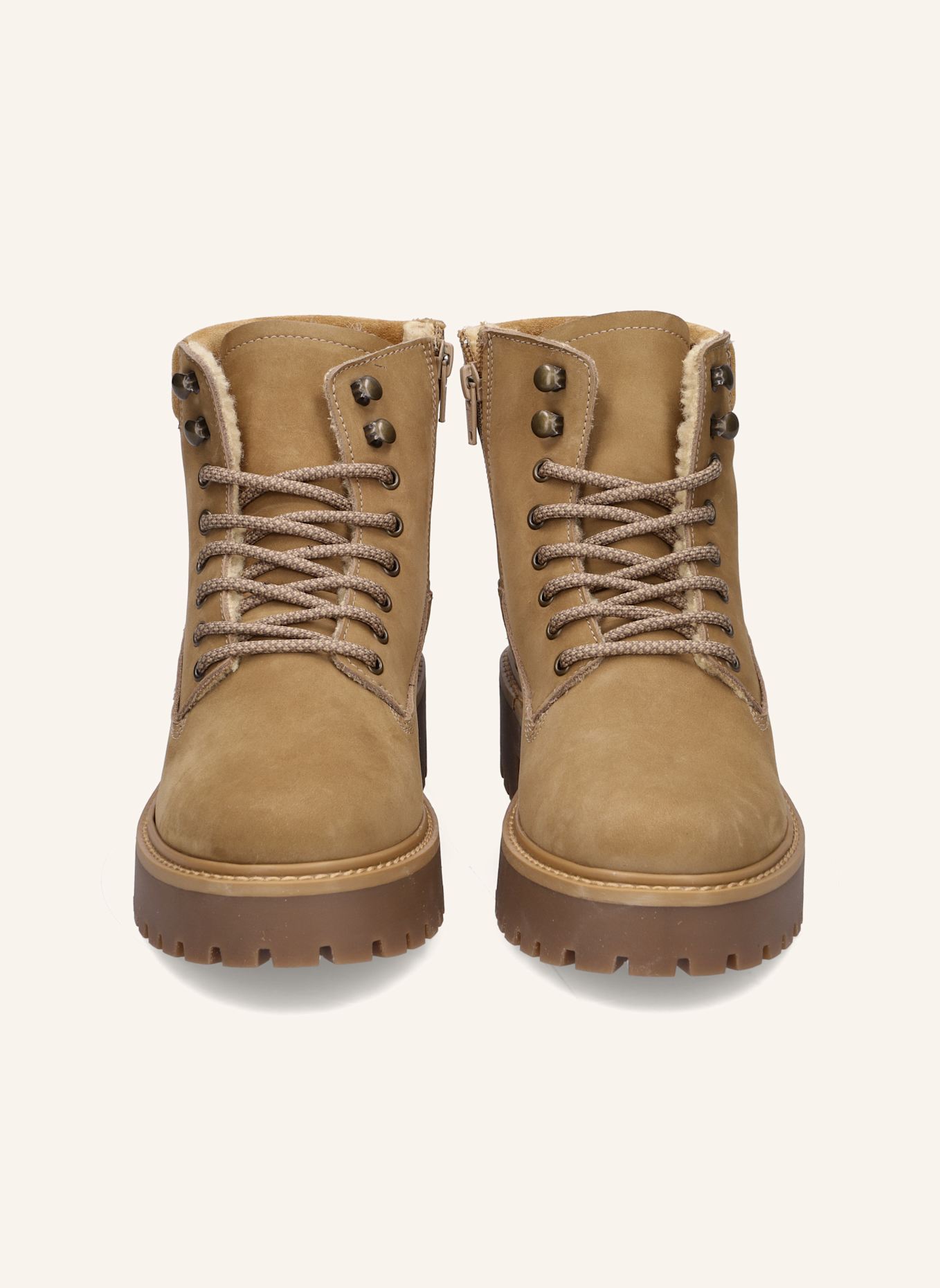 Apple of Eden Schnürstiefeletten: CAMEL