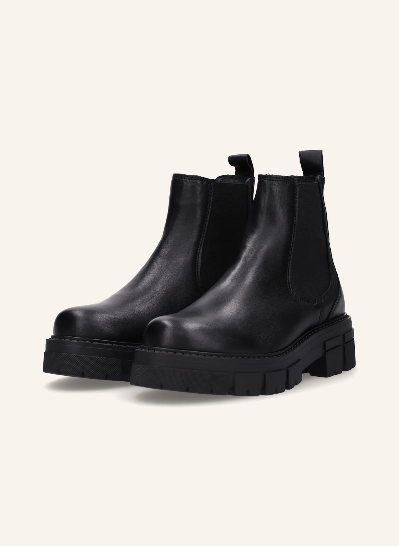 Apple of Eden Chelsea Boots: SCHWARZ
