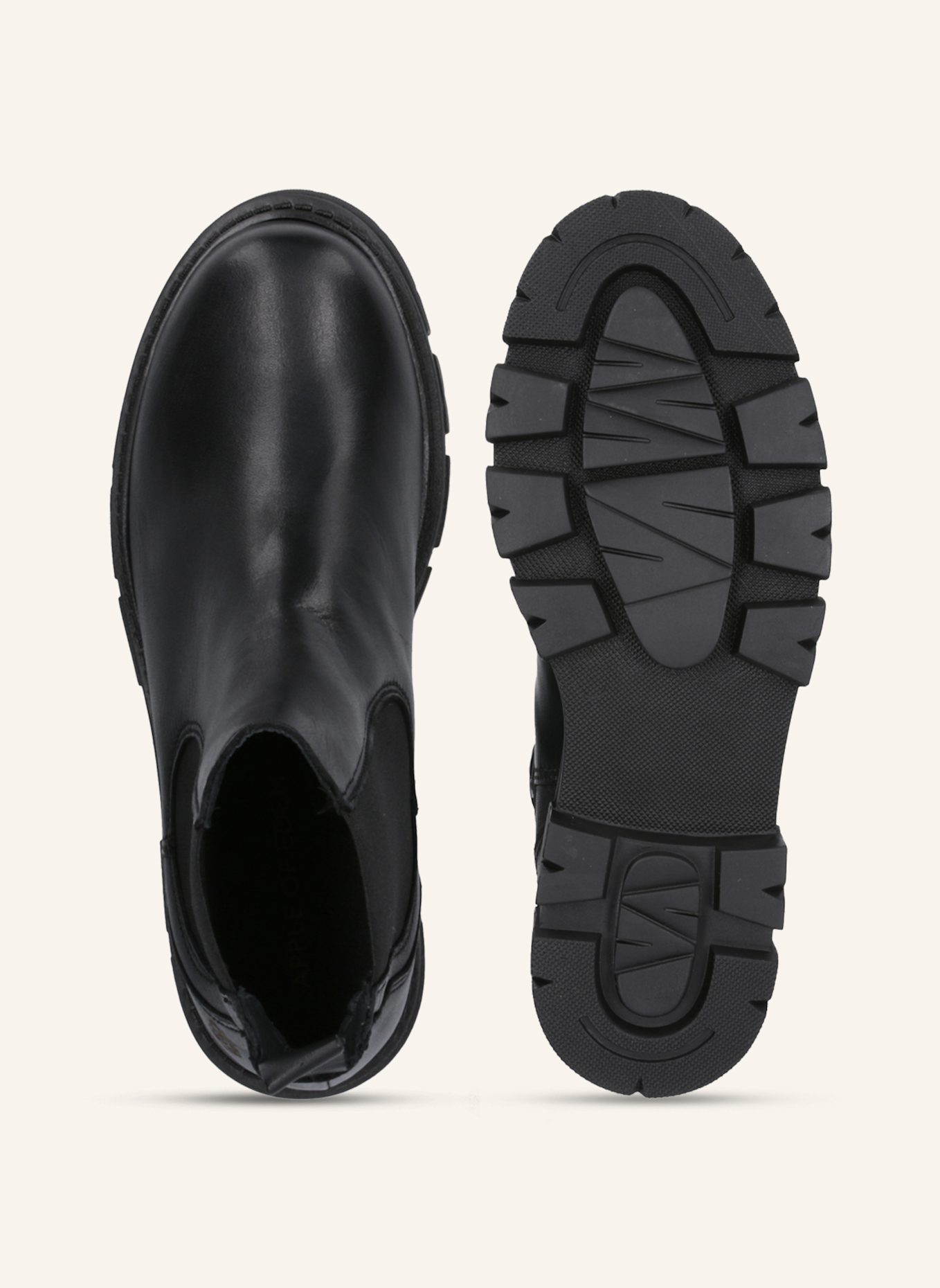 Apple of Eden Chelsea Boots: SCHWARZ