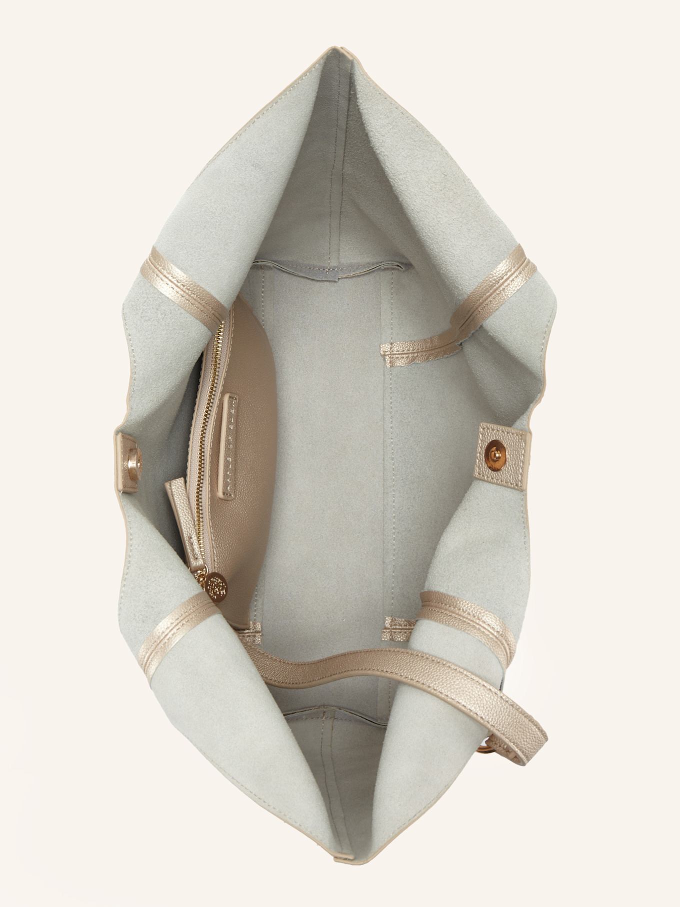 Apple of Eden Hobo Bag: BEIGE/ GOLD