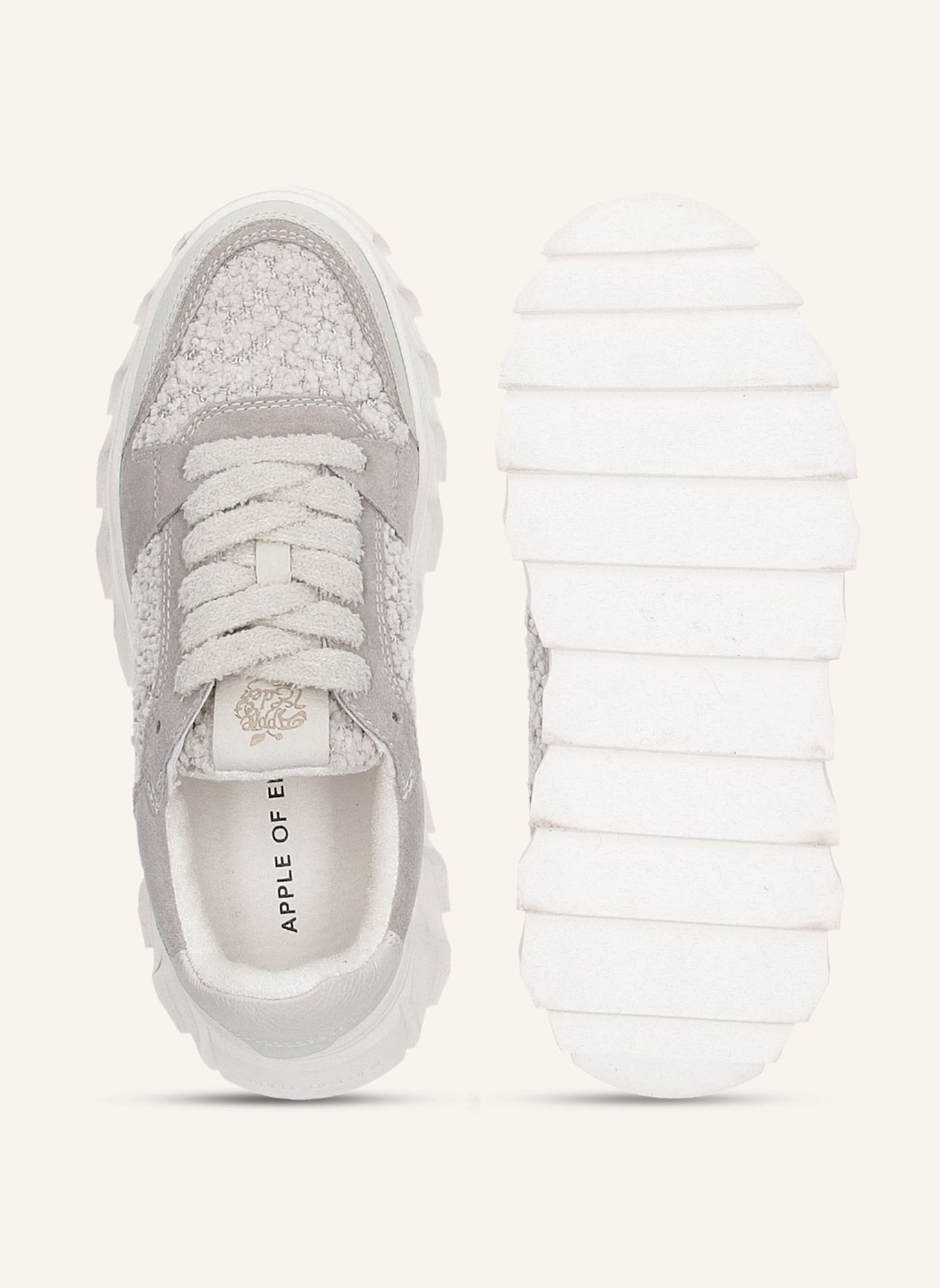 Apple of Eden Sneaker: WEISS/ HELLGRAU